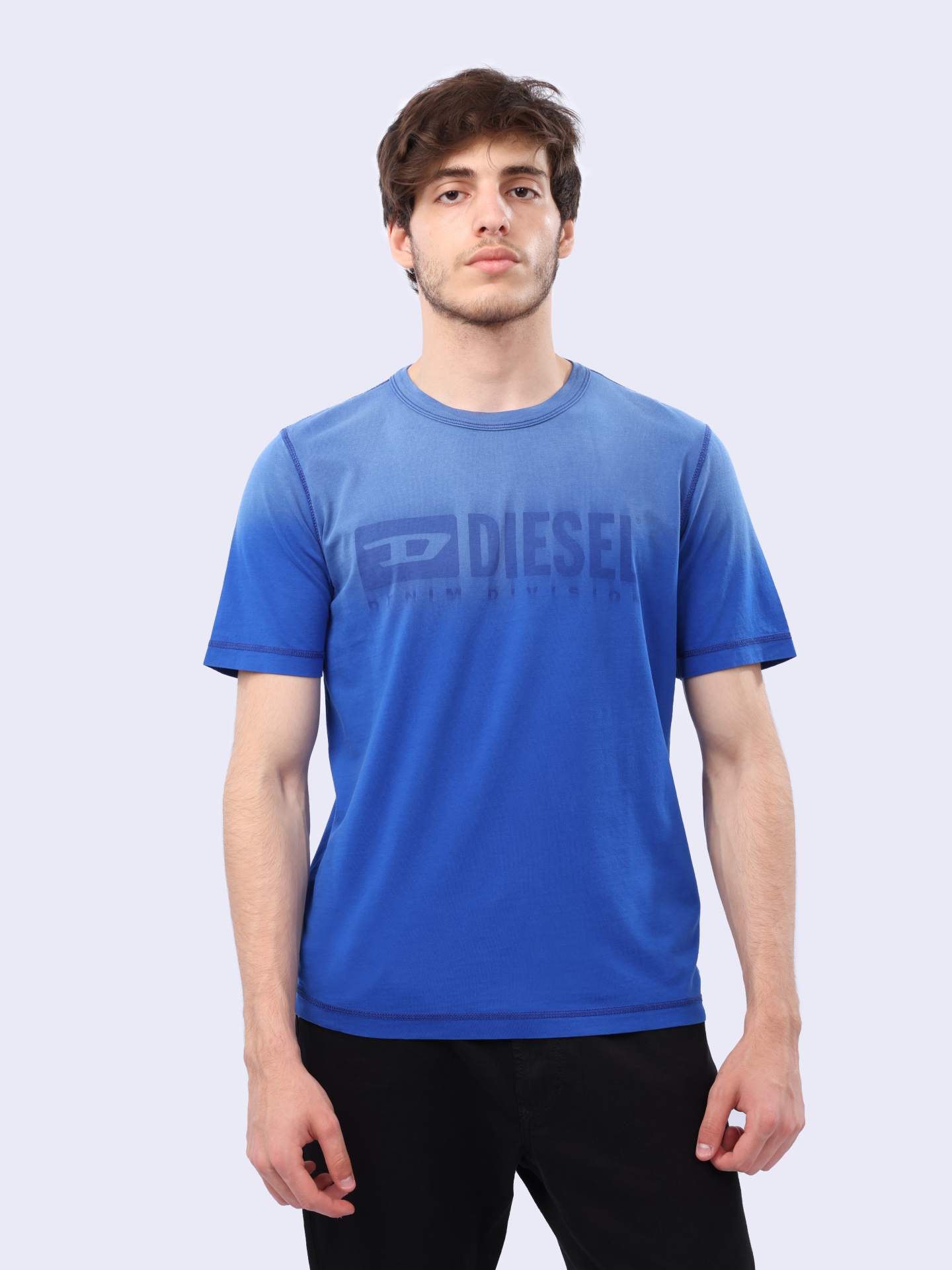 Футболка Diesel A14020-0AJDD-89V хлопковая мужская с логотипом — купить в интернет-магазине Verdistore