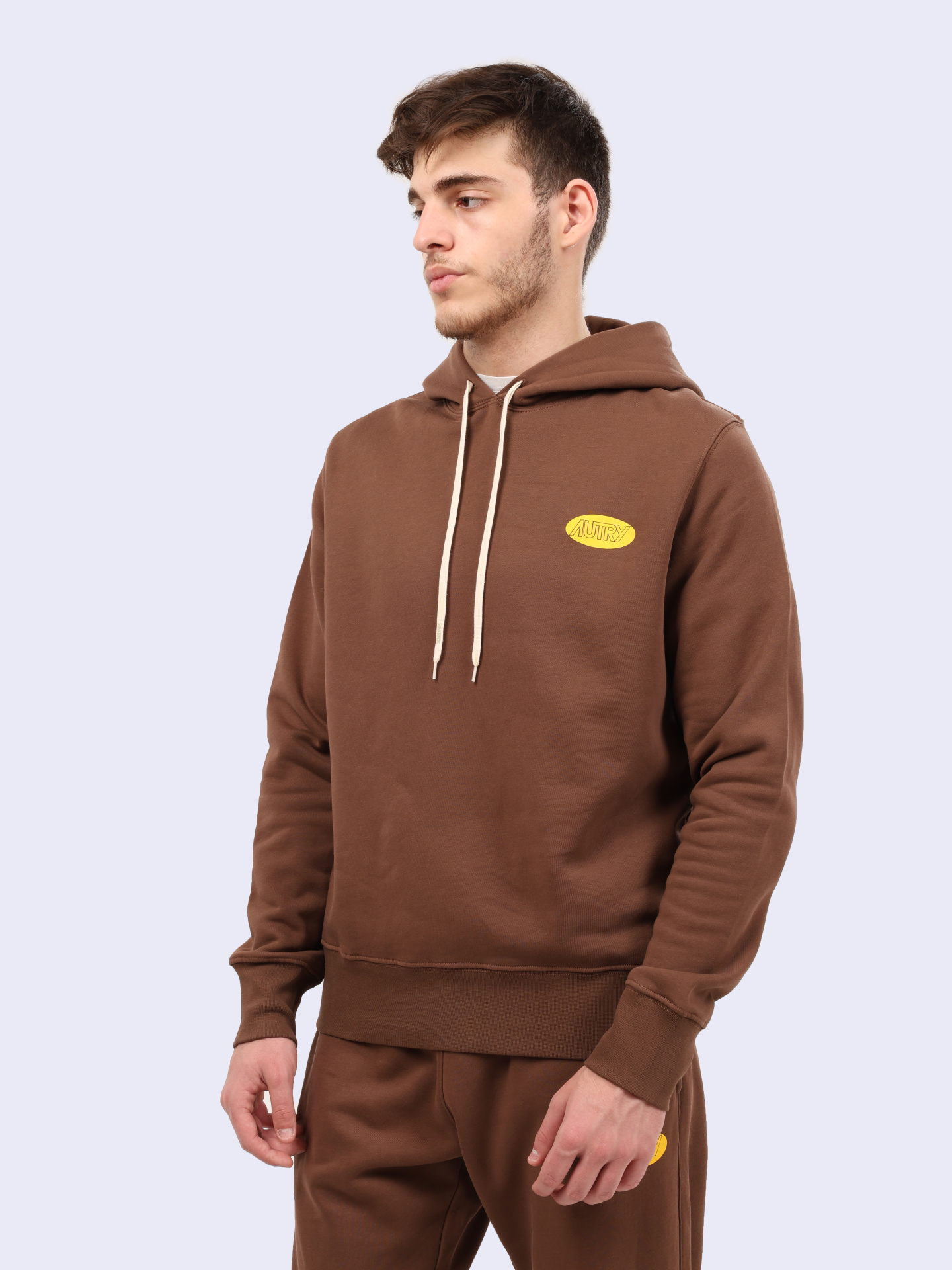 Худи Autry HOPM-02JC коричневое мужское с контрастным логотипом — купить в интернет-магазине Verdistore