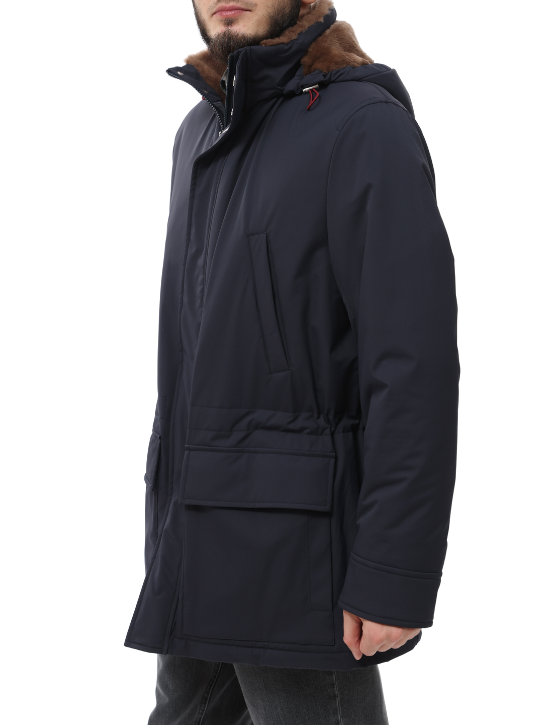 Парка Brunello Cucinelli MM4596401 CJ357 темно-синяя мужская — купить в интернет-магазине Verdistore
