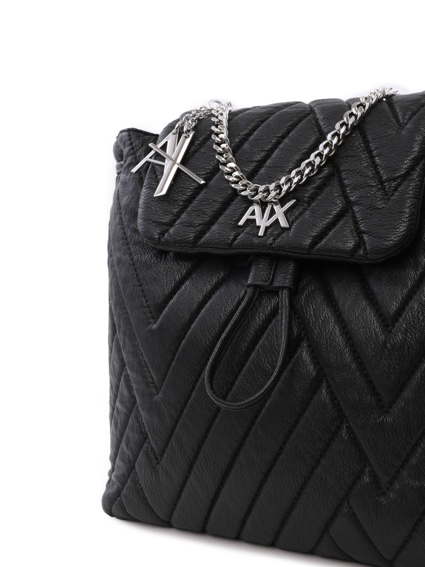 Рюкзак Armani Exchange 942934 2F745 00020 черный женский стеганый — купить в интернет-магазине Verdistore