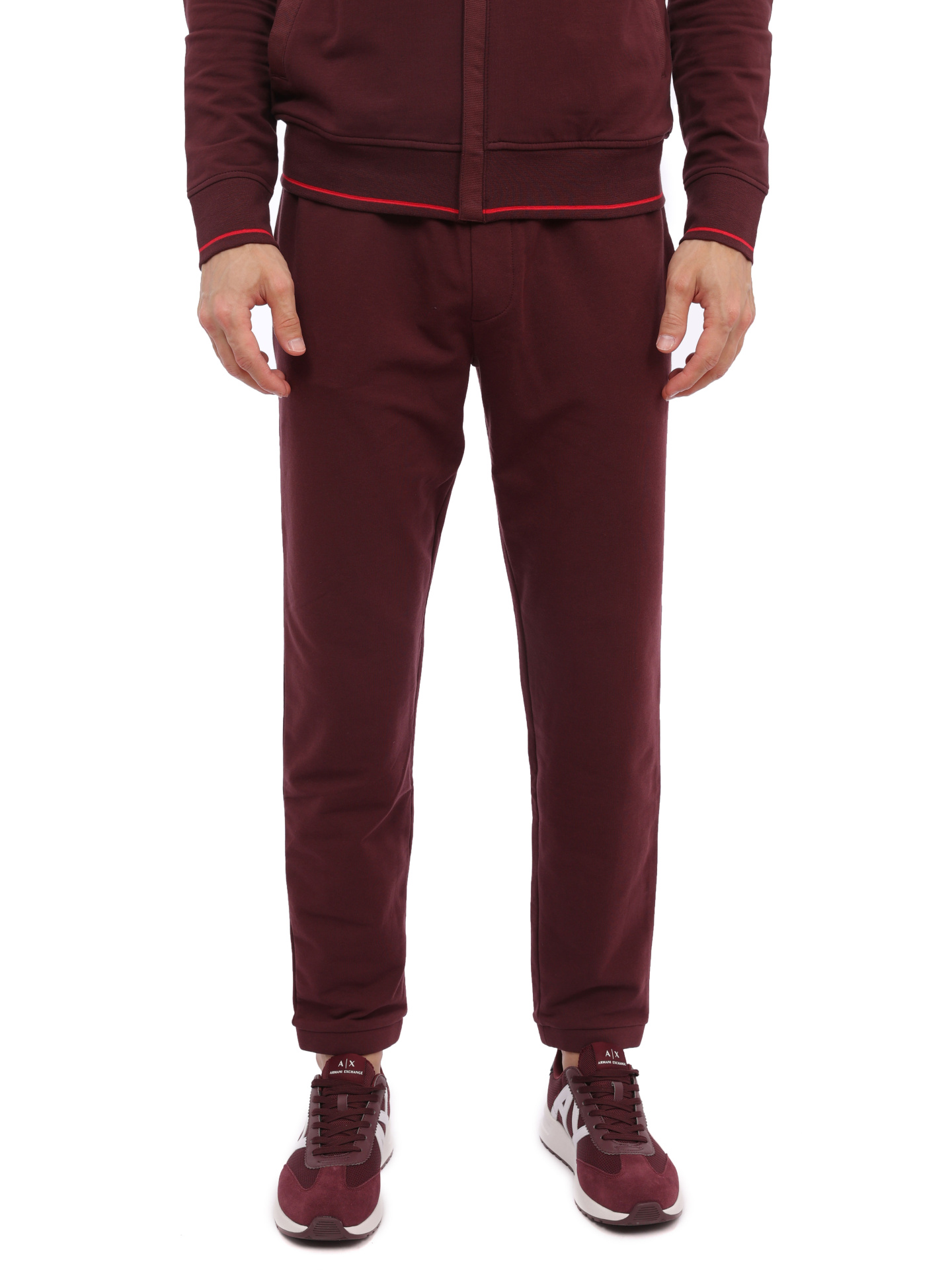 Брюки спортивные Armani Exchange 8NZP82 ZJH3Z 14AU бордовые мужские — купить в интернет-магазине Verdistore