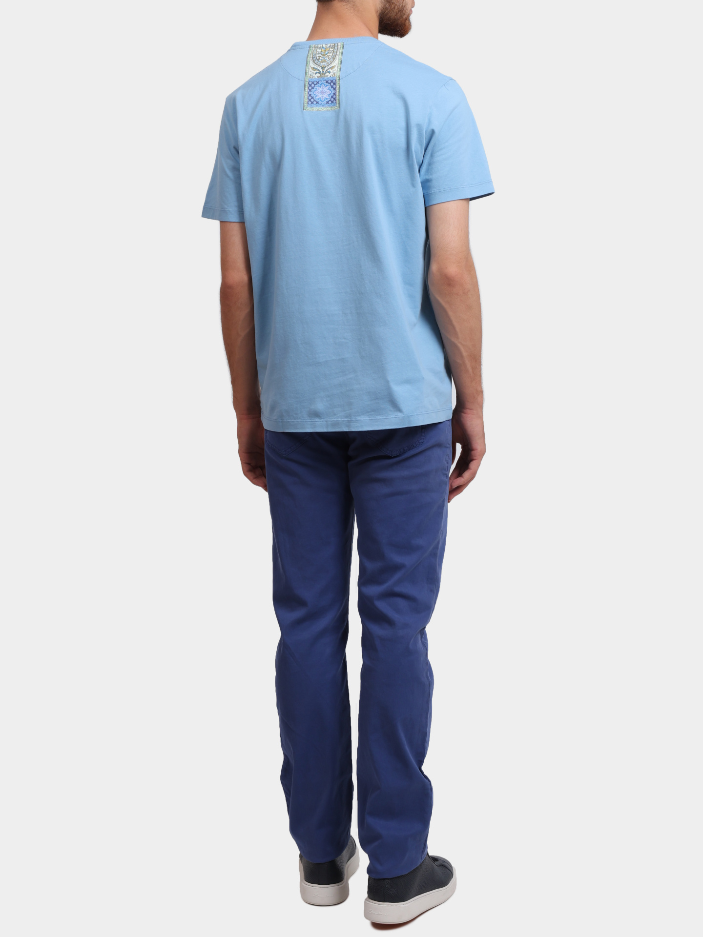 Футболка MRMA0002 AK699 B3911 голубая мужская хлопковая — купить в интернет-магазине Verdistore