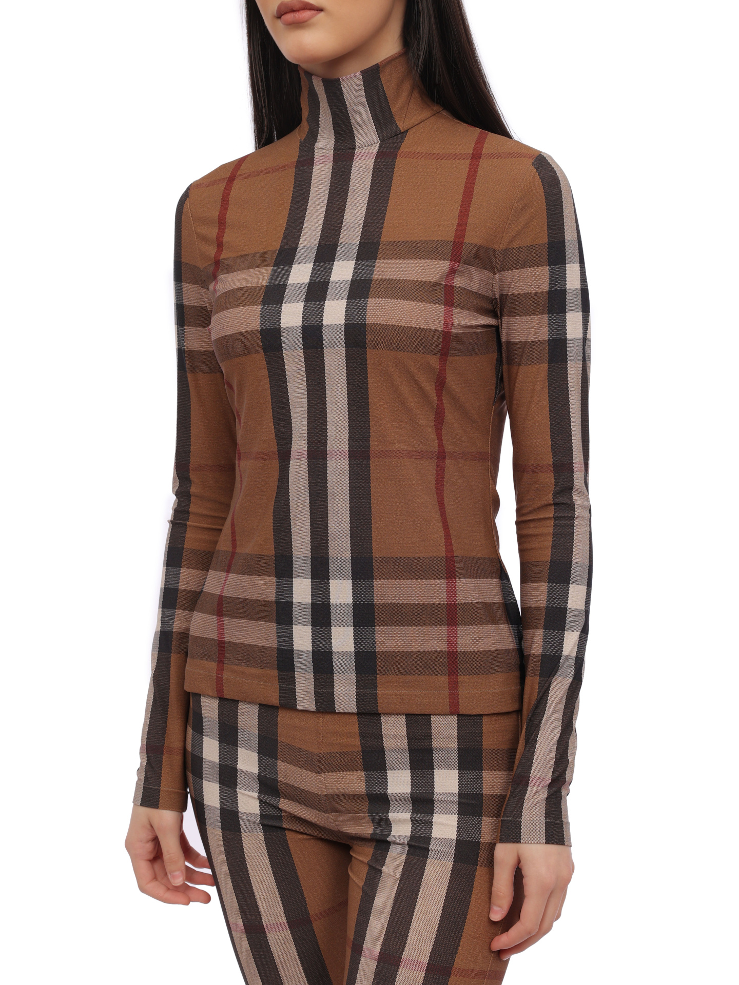 Водолазка Burberry 8060897 A8894 коричневая женская — купить в интернет-магазине Verdistore