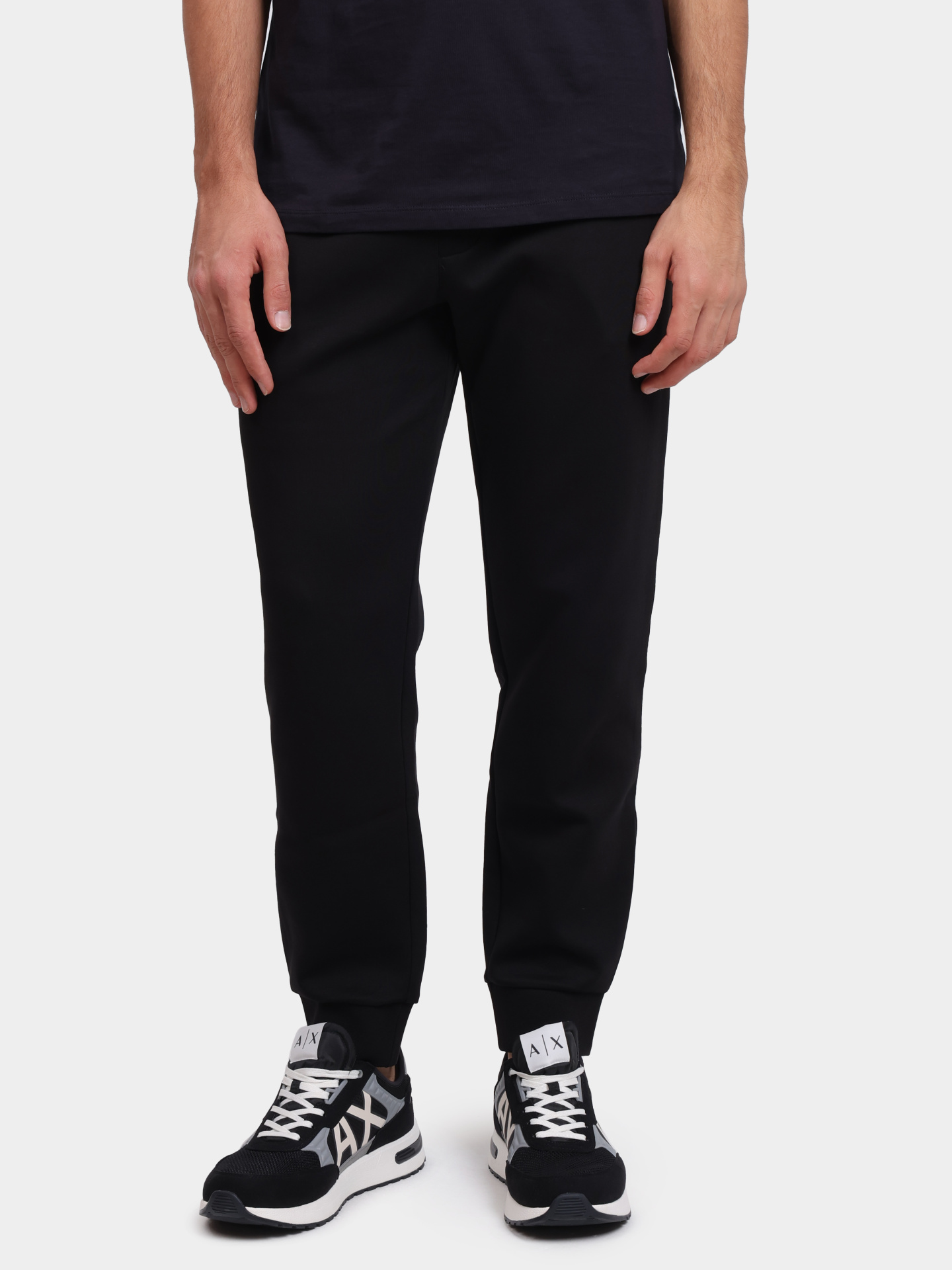 Джоггеры Armani Exchange XM000373 AF10818 UC001 черные мужские — купить в интернет-магазине Verdistore