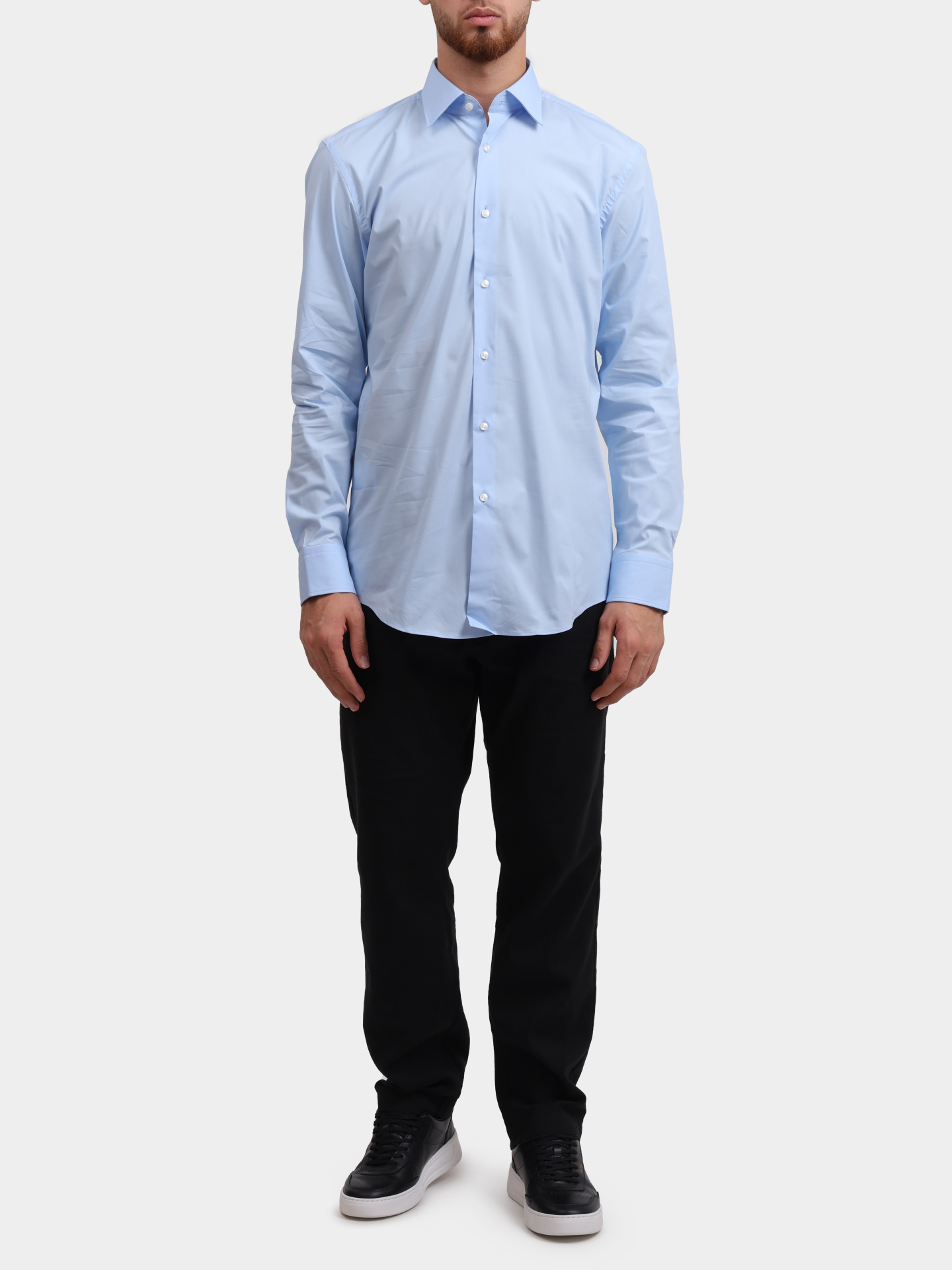 Рубашка Boss 50469345 452 хлопковая мужская — купить в интернет-магазине Verdistore