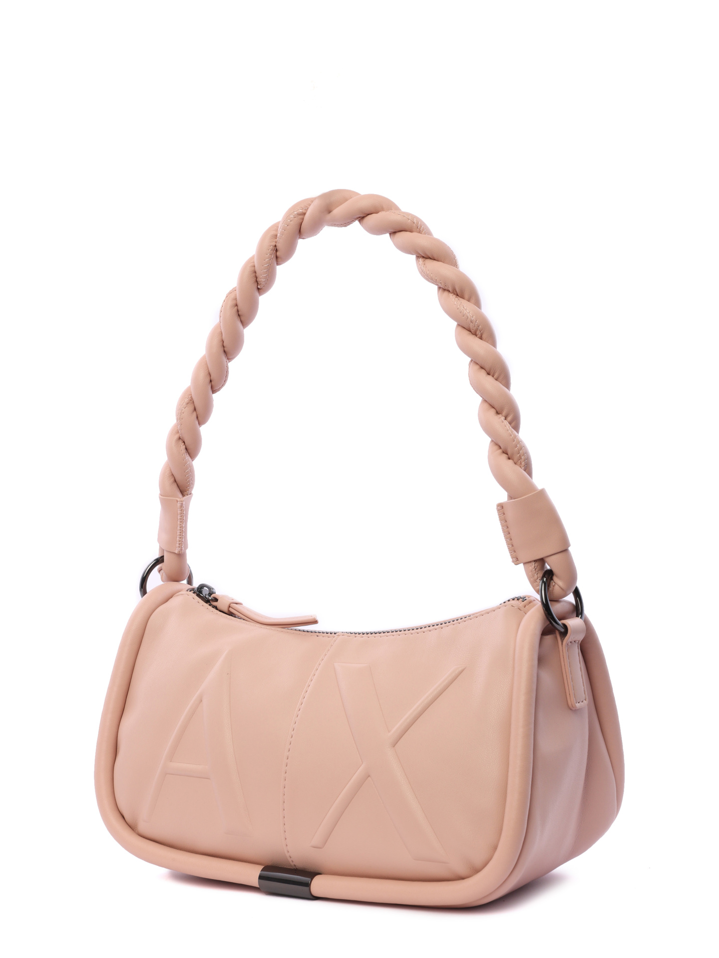 Сумка Armani Exchange 942919 3R781 10550 бежевая женская с плетёной ручкой — купить в интернет-магазине Verdistore