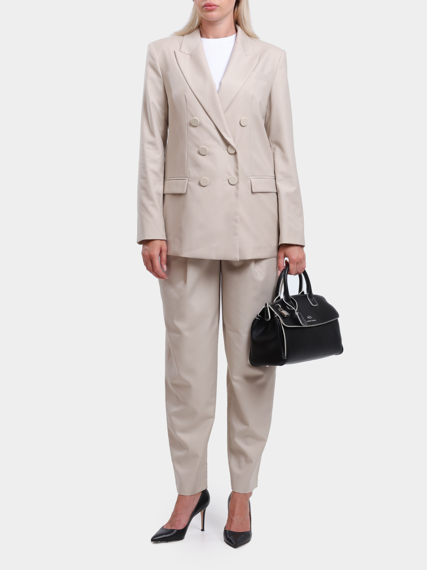 Жакет Armani Exchange XW000220 AF10855 U1095 двубортный женский — купить в интернет-магазине Verdistore