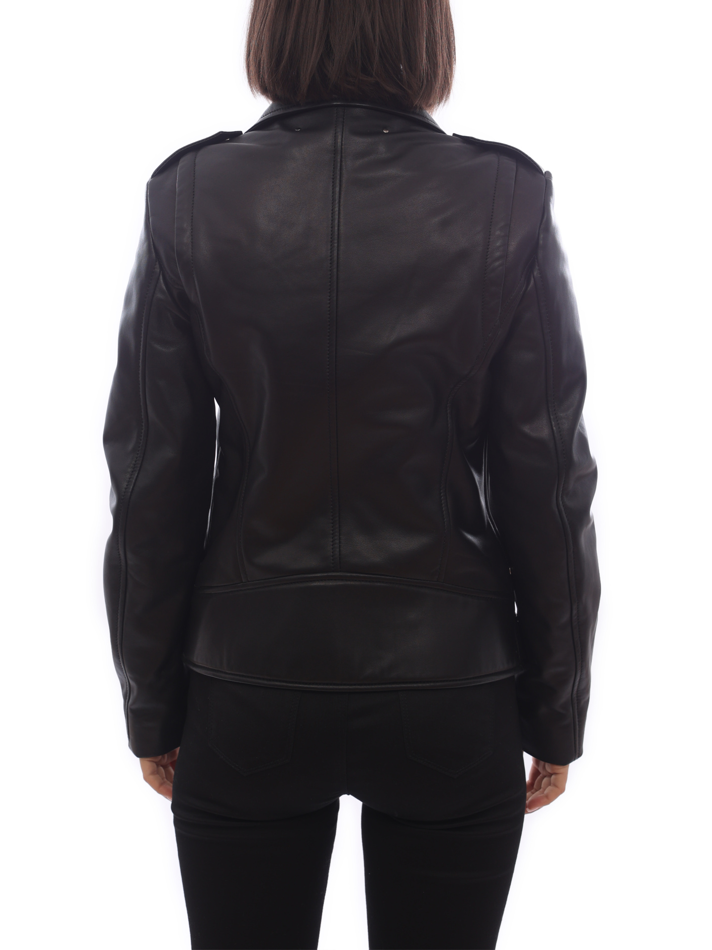 Куртка Barbara Bui S8226 черная женская из кожи — купить в интернет-магазине Verdistore