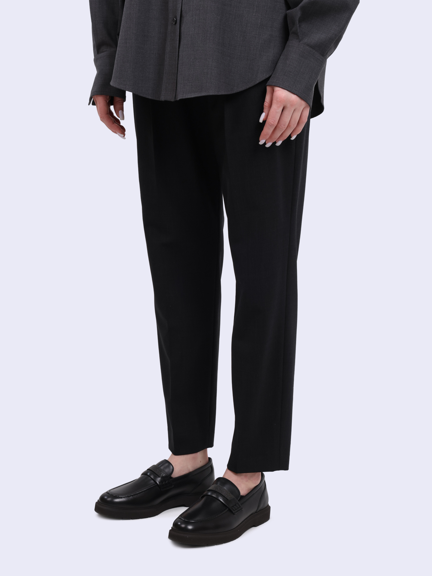 Брюки Brunello Cucinelli M0W07B1031 C2803 шерстяные женские — купить в интернет-магазине Verdistore