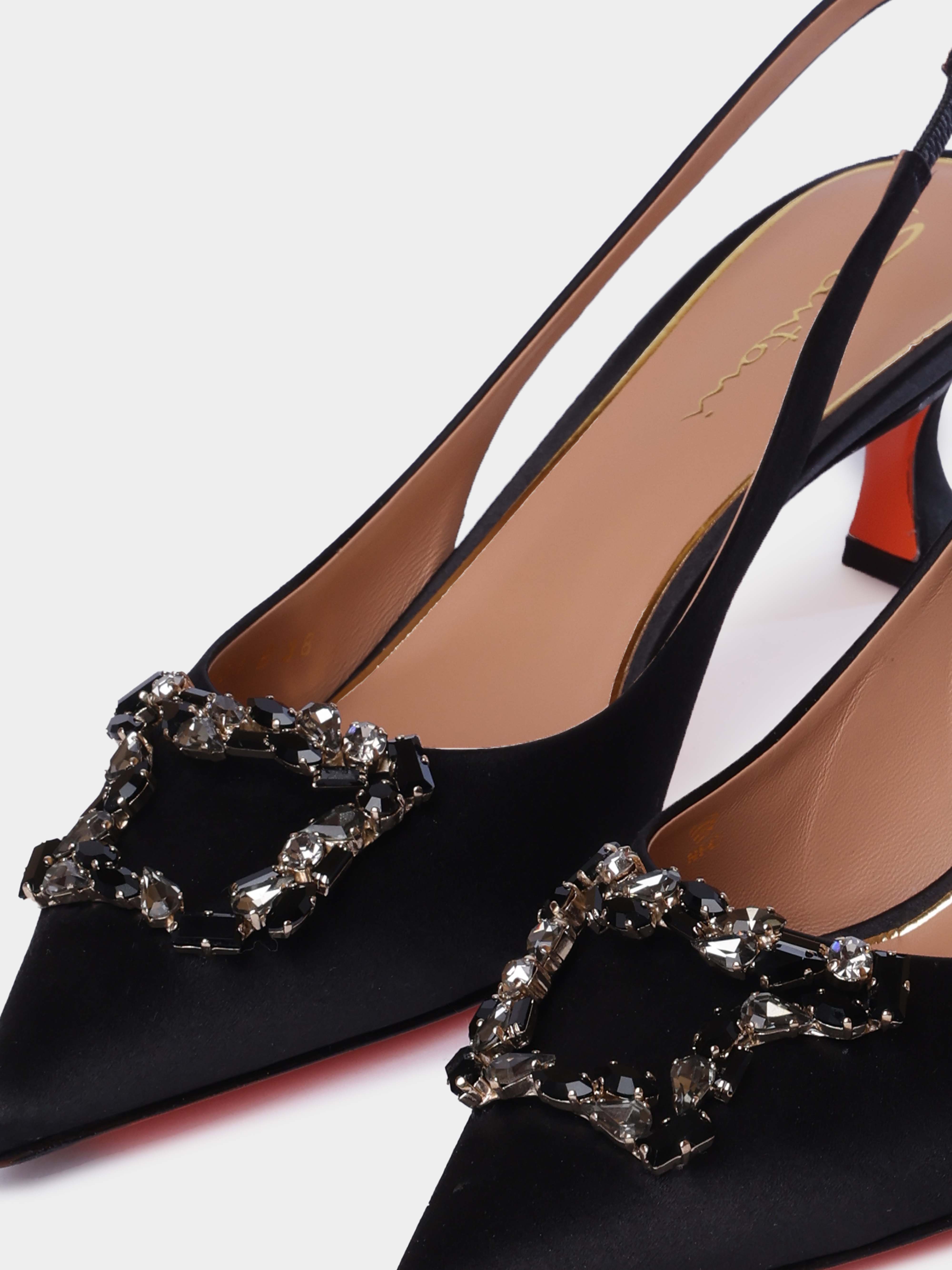 Туфли Santoni WDIG72179HA2NYHNN01 атласные женские — купить в интернет-магазине Verdistore