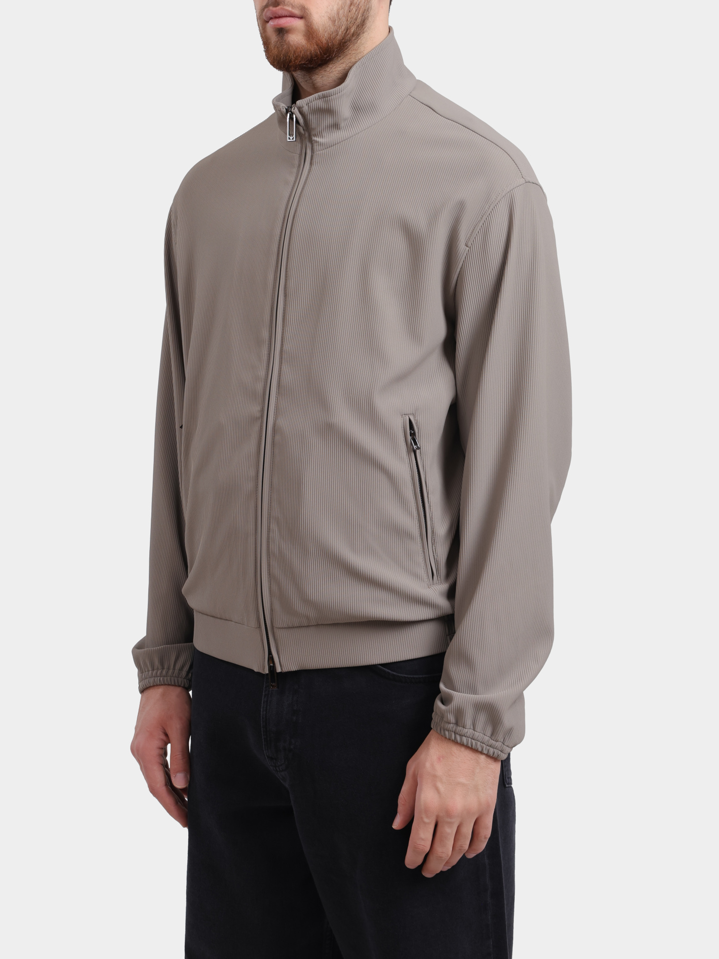 Мастерка Emporio Armani EM001364 AF14076 U6218 бежевая мужская — купить в интернет-магазине Verdistore