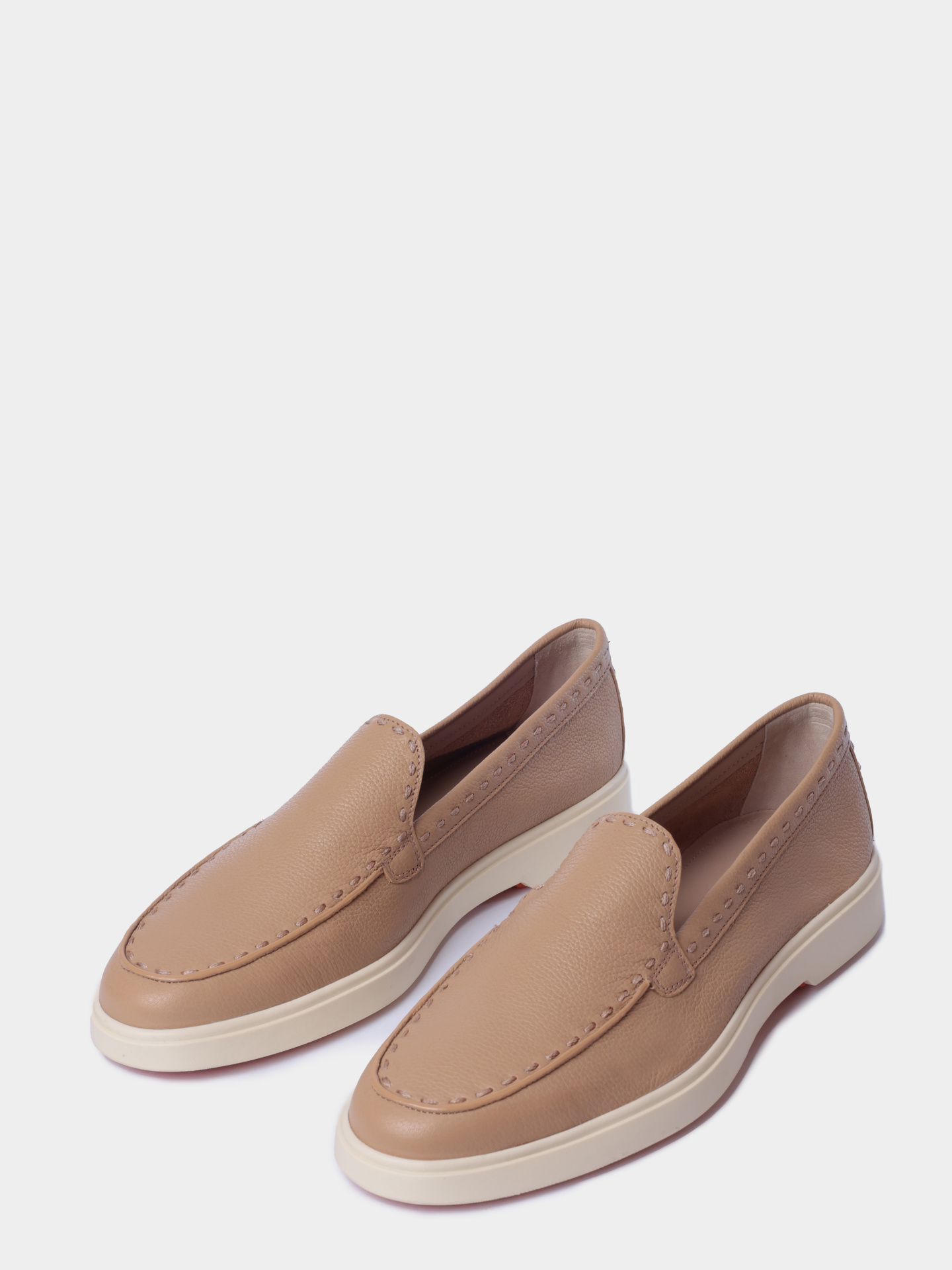 Лоферы Santoni WUYG71436TISSWKAC13 кожаные женские — купить в интернет-магазине Verdistore