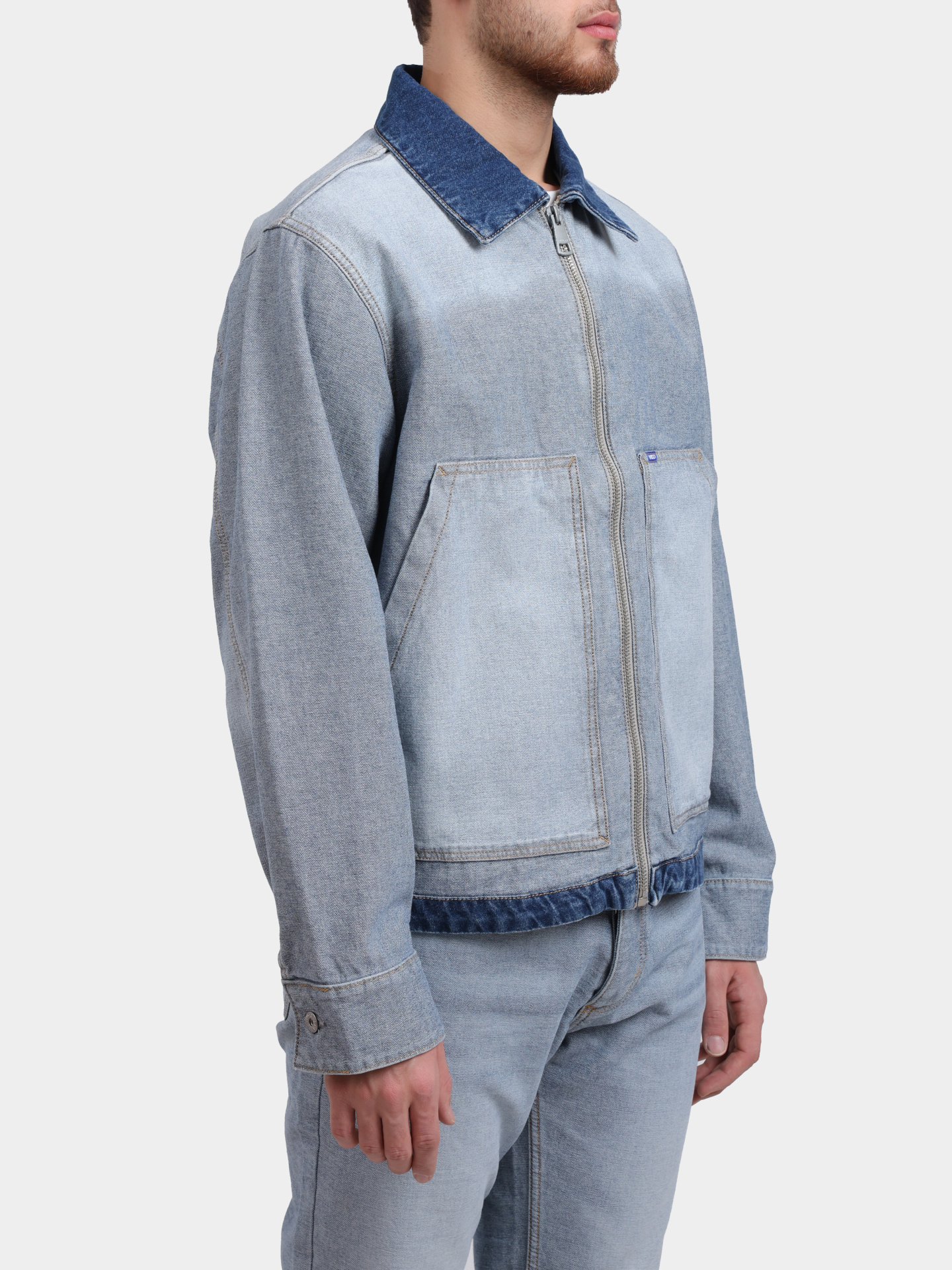 Куртка HUGO BLUE Talian 10274728 01 50553455 459 голубая мужская джинсовая  — купить в интернет-магазине Verdistore