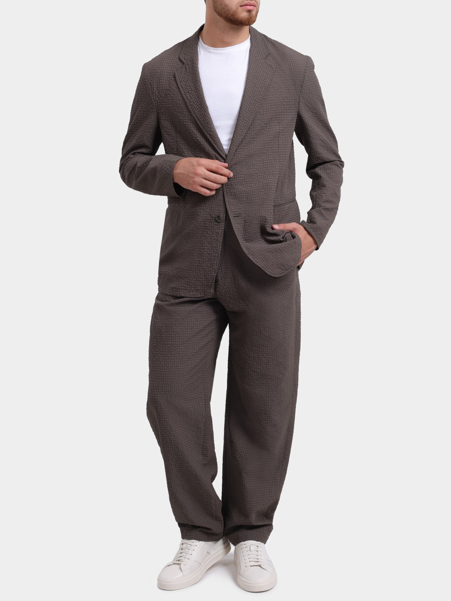 Пиджак Emporio Armani EM005801 TE20392 U6128 коричневый женский  — купить в интернет-магазине Verdistore