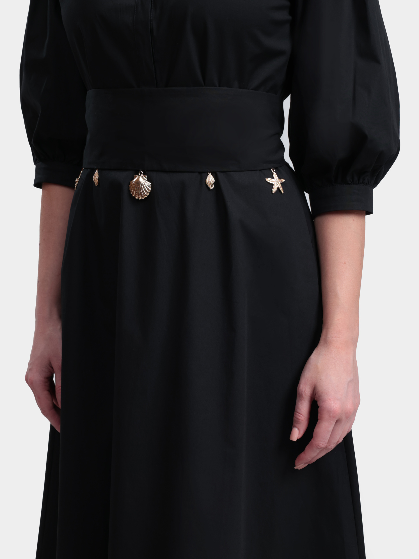 Платье MARELLA MLLSTECCA 005 черное женское из хлопка — купить в интернет-магазине Verdistore