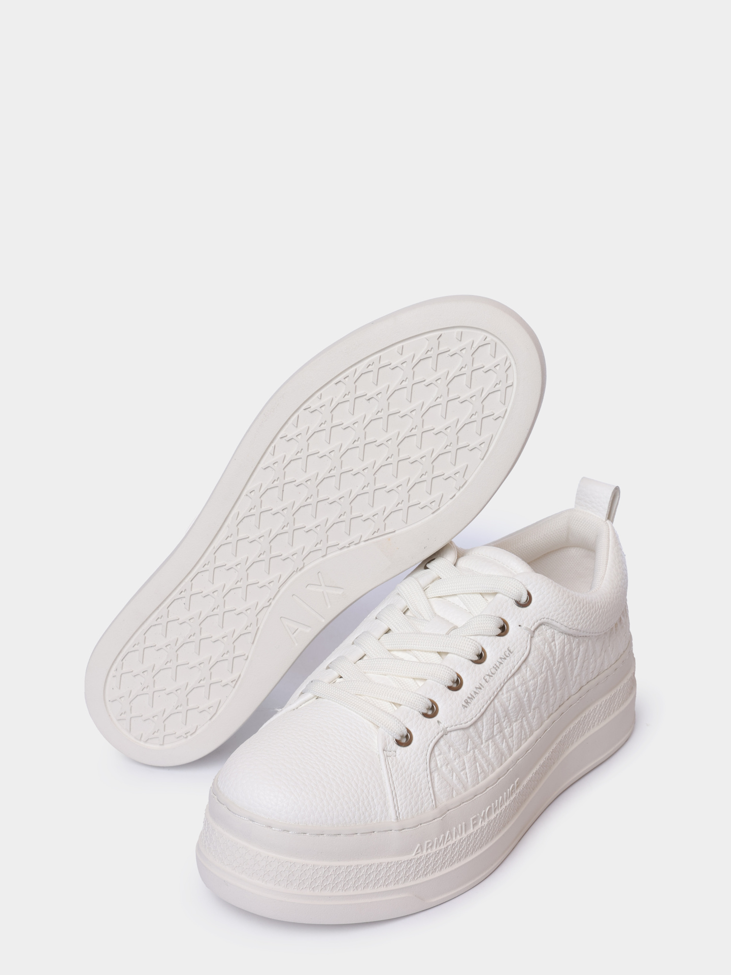 Кеды Armani Exchange XW001630 AF17351 U0011 белые женские — купить в интернет-магазине Verdistore