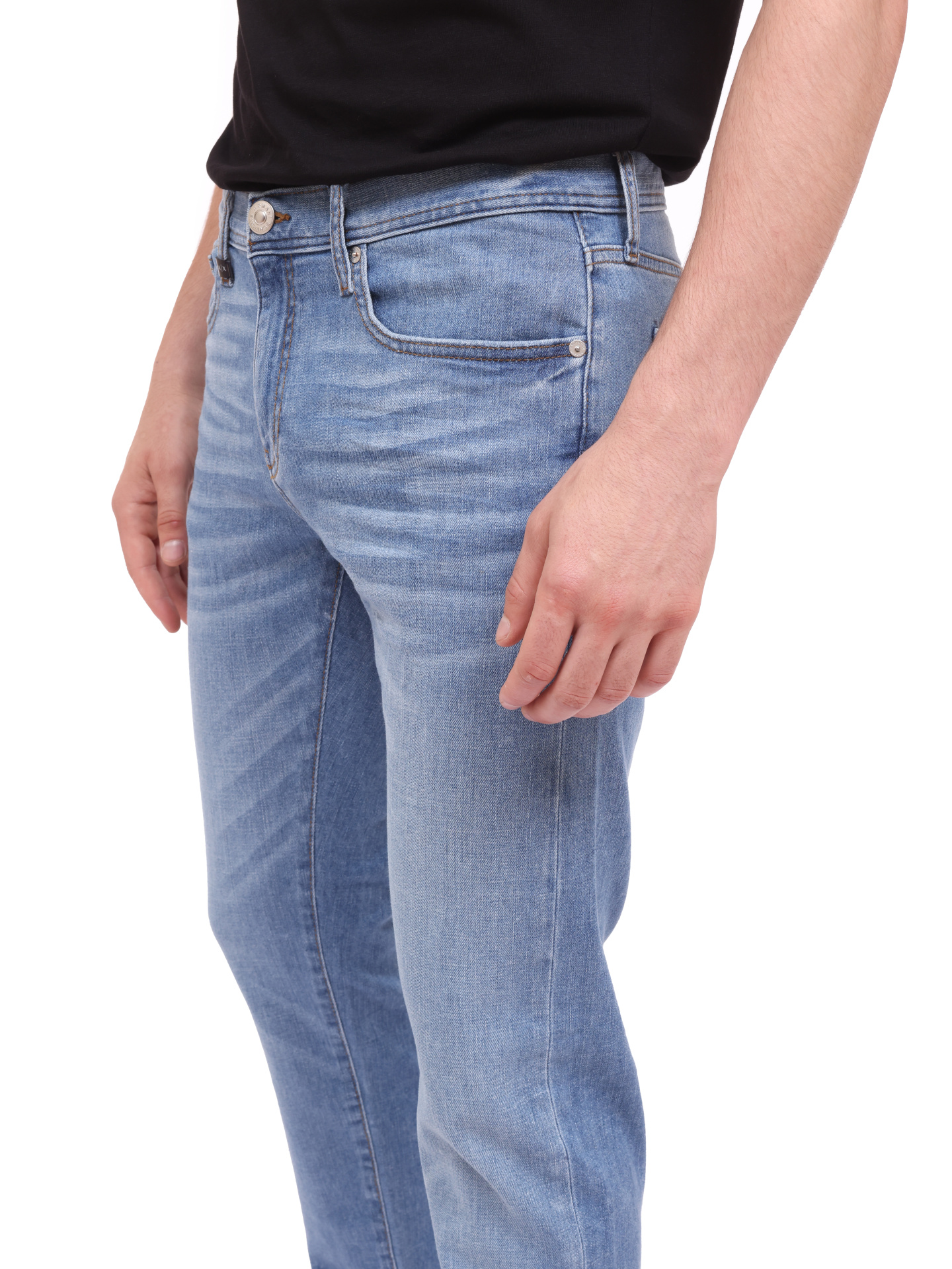 Джинсы Armani Exchange 3KZJ13 Z1L5Z 1500 светло-синие мужские — купить в интернет-магазине Verdistore