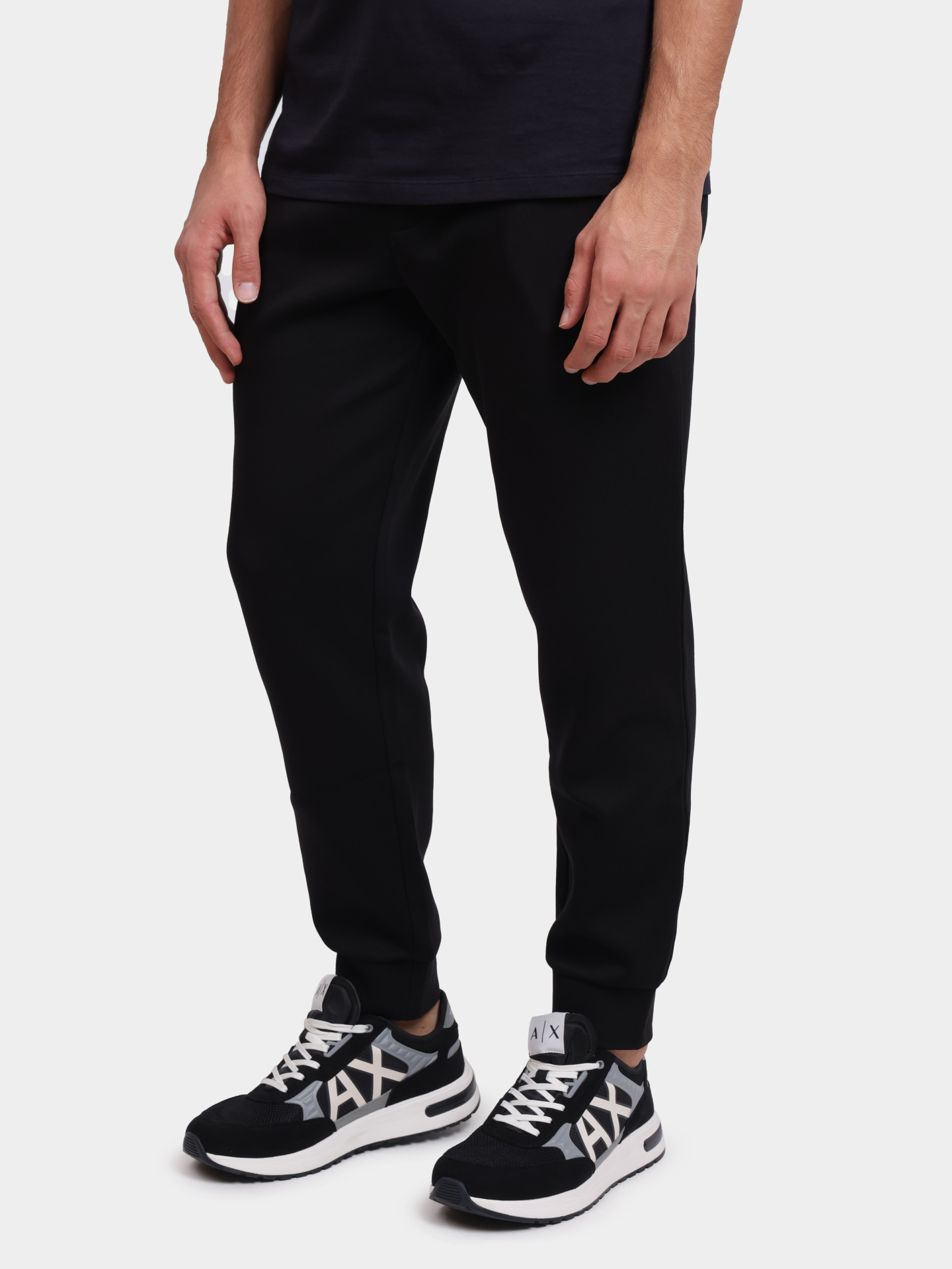 Джоггеры Armani Exchange XM000373 AF10818 UC001 черные мужские — купить в интернет-магазине Verdistore