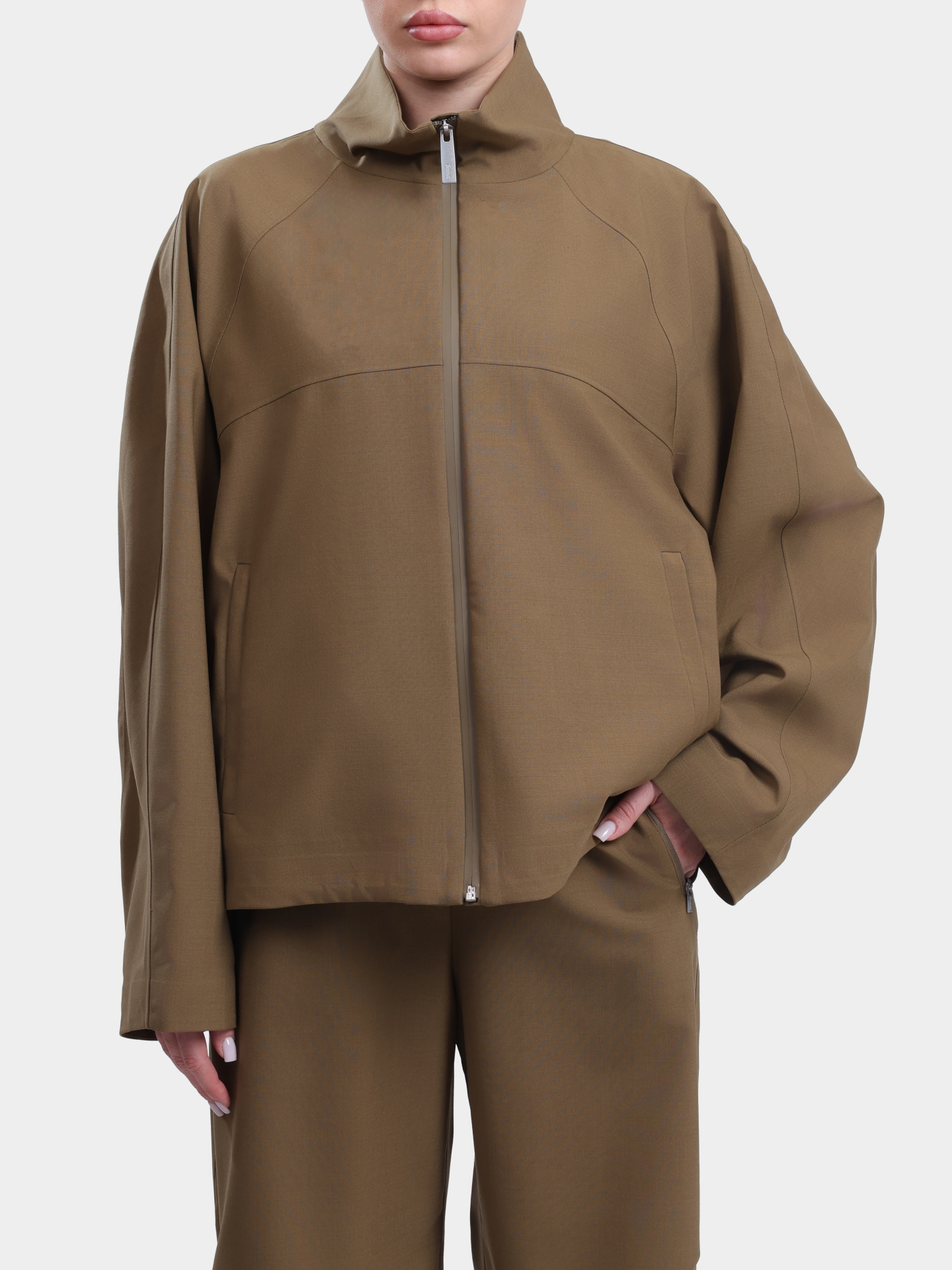 Мастерка Herno Laminar GI00146DL 12847 7305 хаки женская — купить в интернет-магазине Verdistore