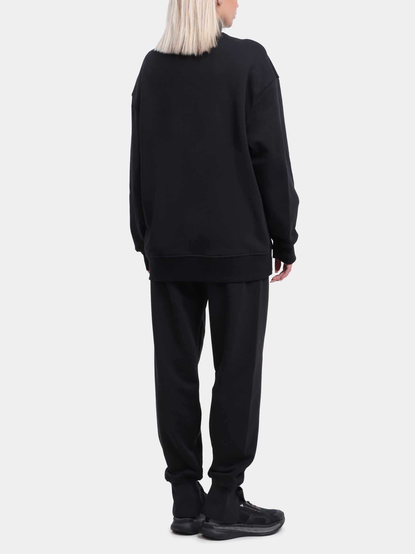 Свитшот Adidas by Stella McCartney IW9859 BLACK хлопковый женский — купить в интернет-магазине Verdistore