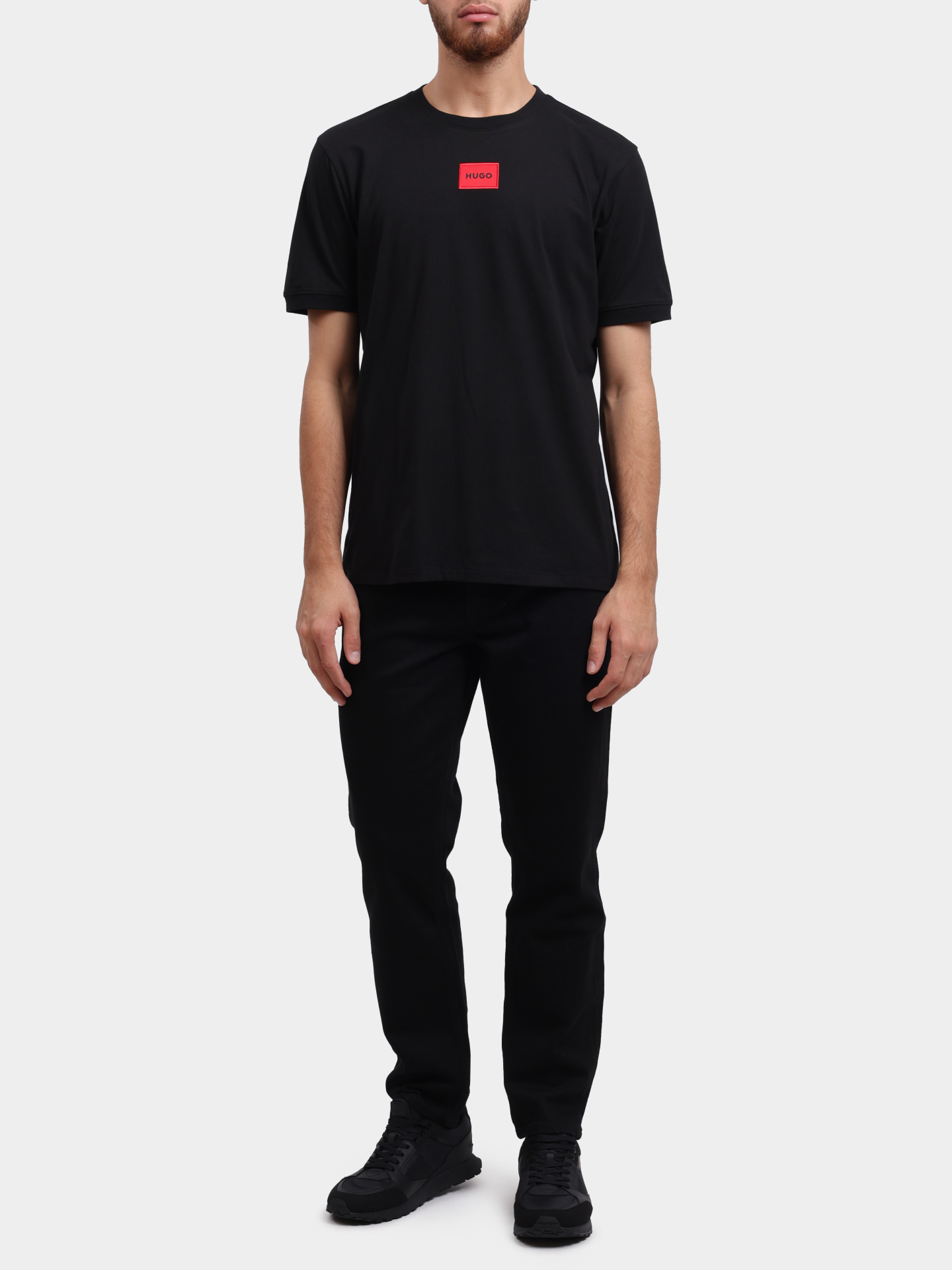 Футболка Hugo 50447978 001 хлопковая мужская с логотипом  — купить в интернет-магазине Verdistore