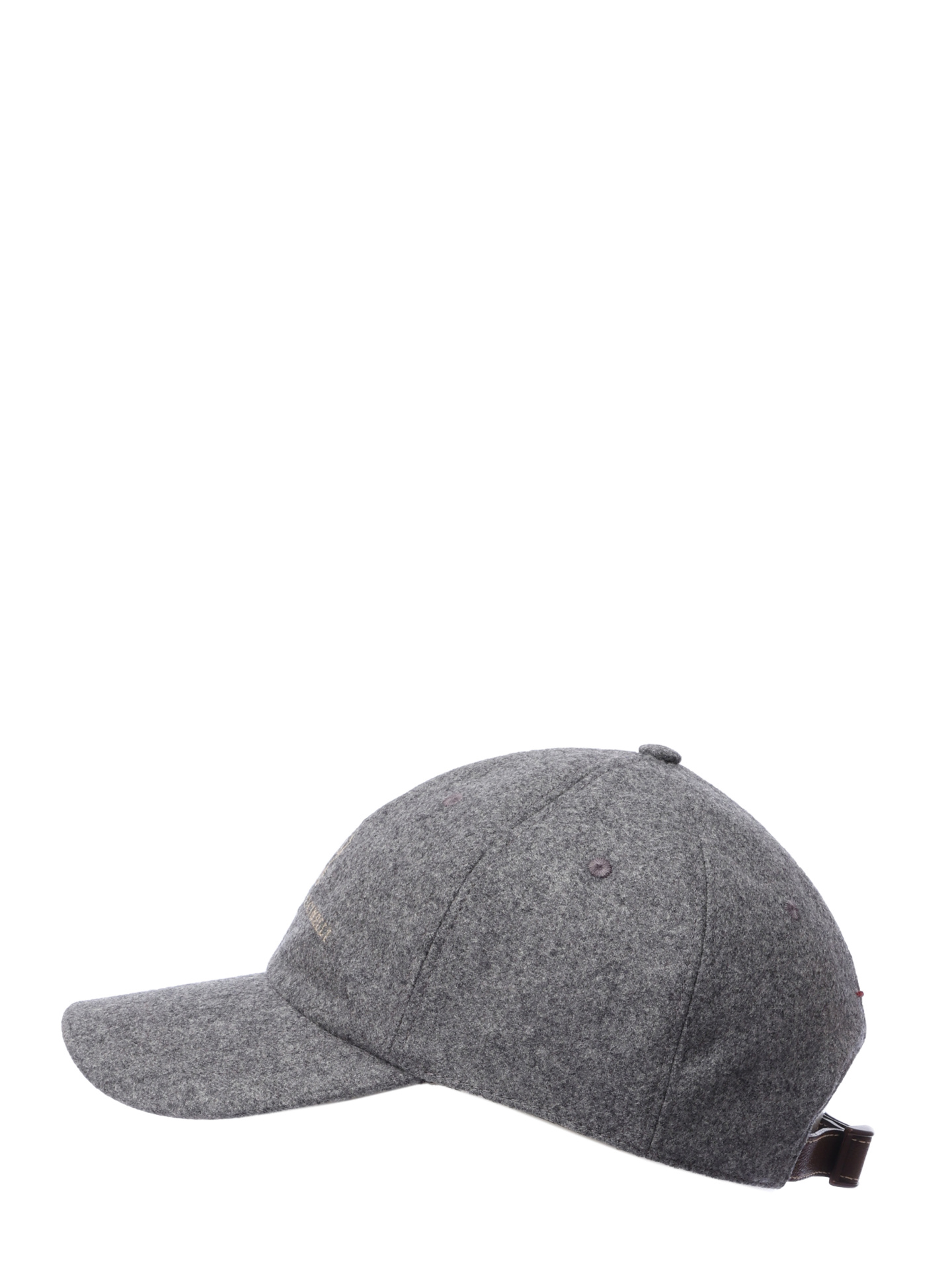 Бейсболка Brunello Cucinelli M038P9850 CGQ69 серая мужская из шерсти — купить в интернет-магазине Verdistore