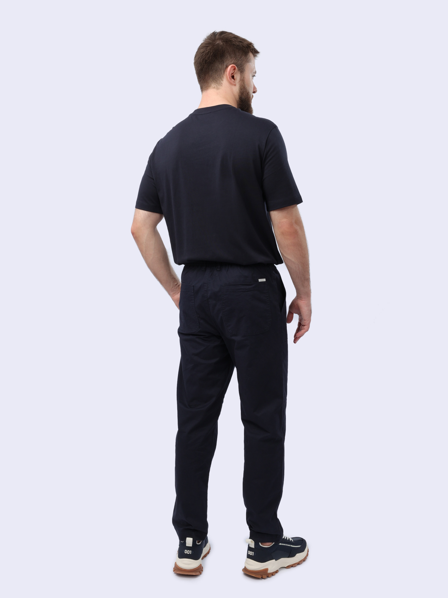 Брюки Armani Exchange 3DZPL5 ZN3DZ 1583 темно-синие мужские с накладными карманами — купить в интернет-магазине Verdistore