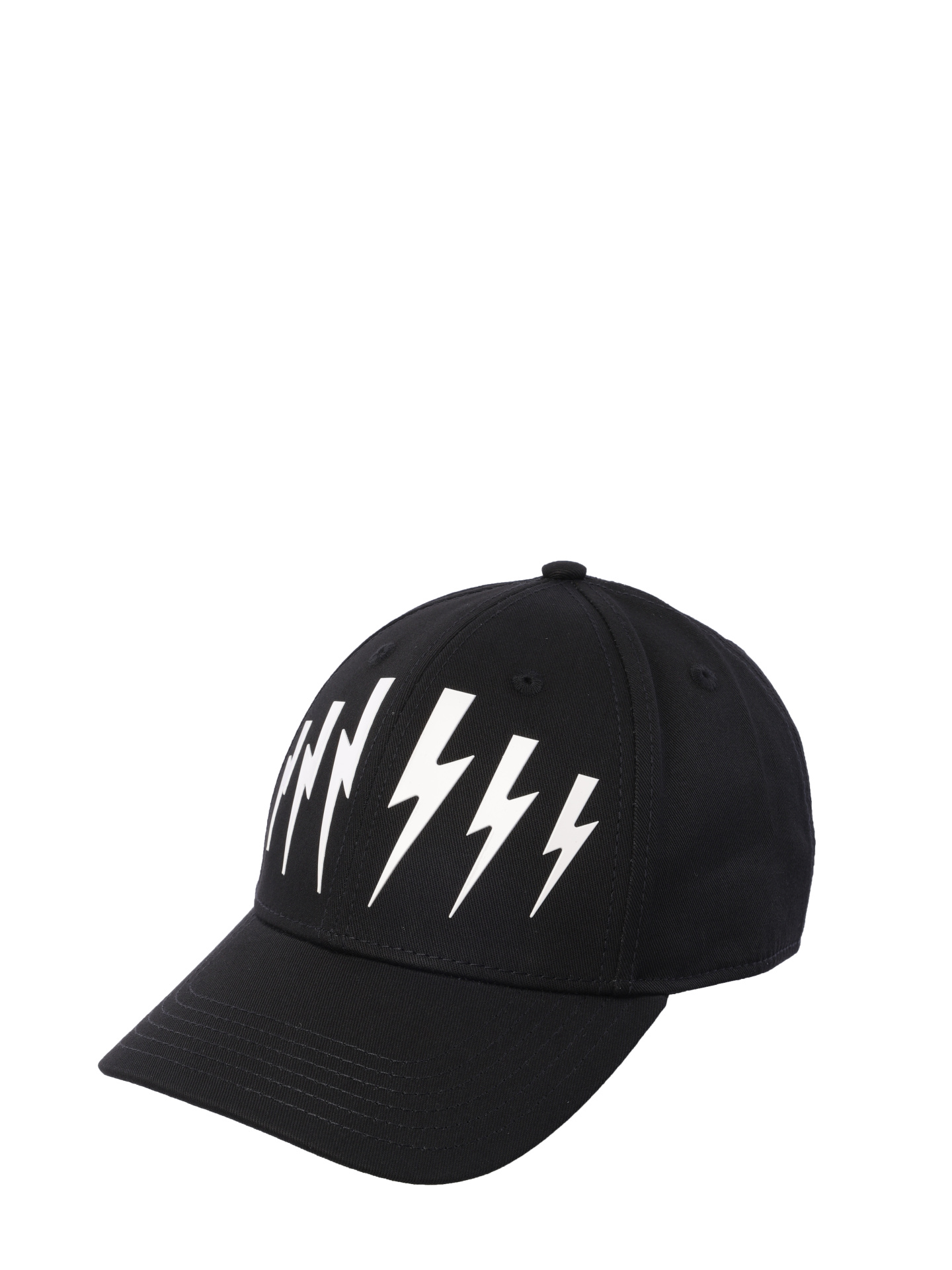 Бейсболка черная хлопковая с белой наклейкой логотипом  — купить в интернет-магазине Verdistore