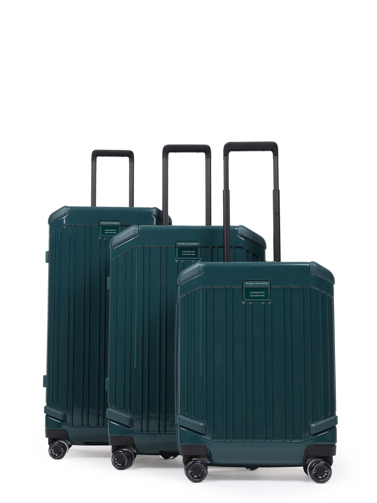 Чемодан Piquadro BV4427POP/VE зеленый из поликарбоната — купить в интернет-магазине Verdistore