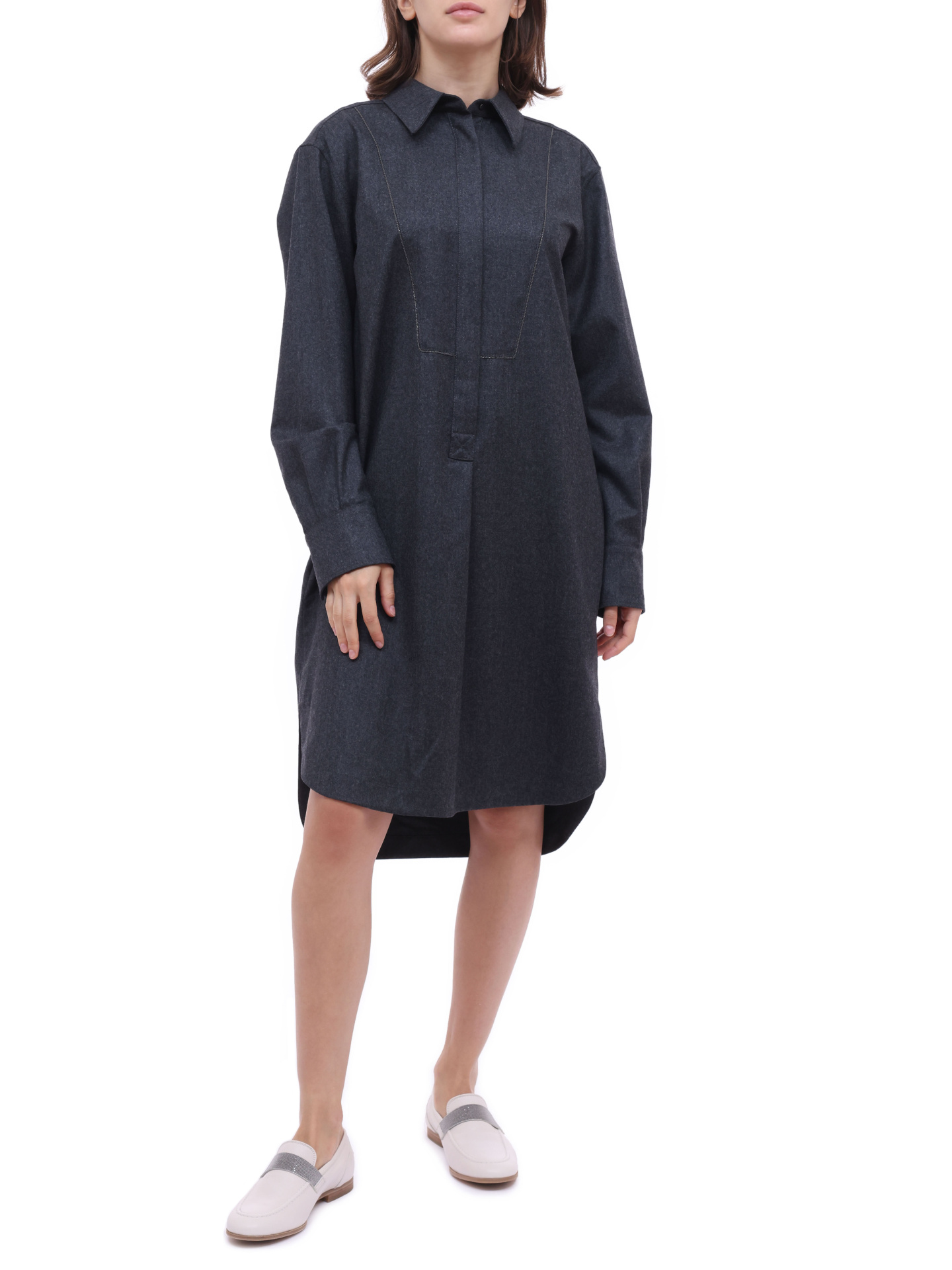 Платье Brunello Cucinelli ME226A4853 C004 шерстяное женское — купить в интернет-магазине Verdistore