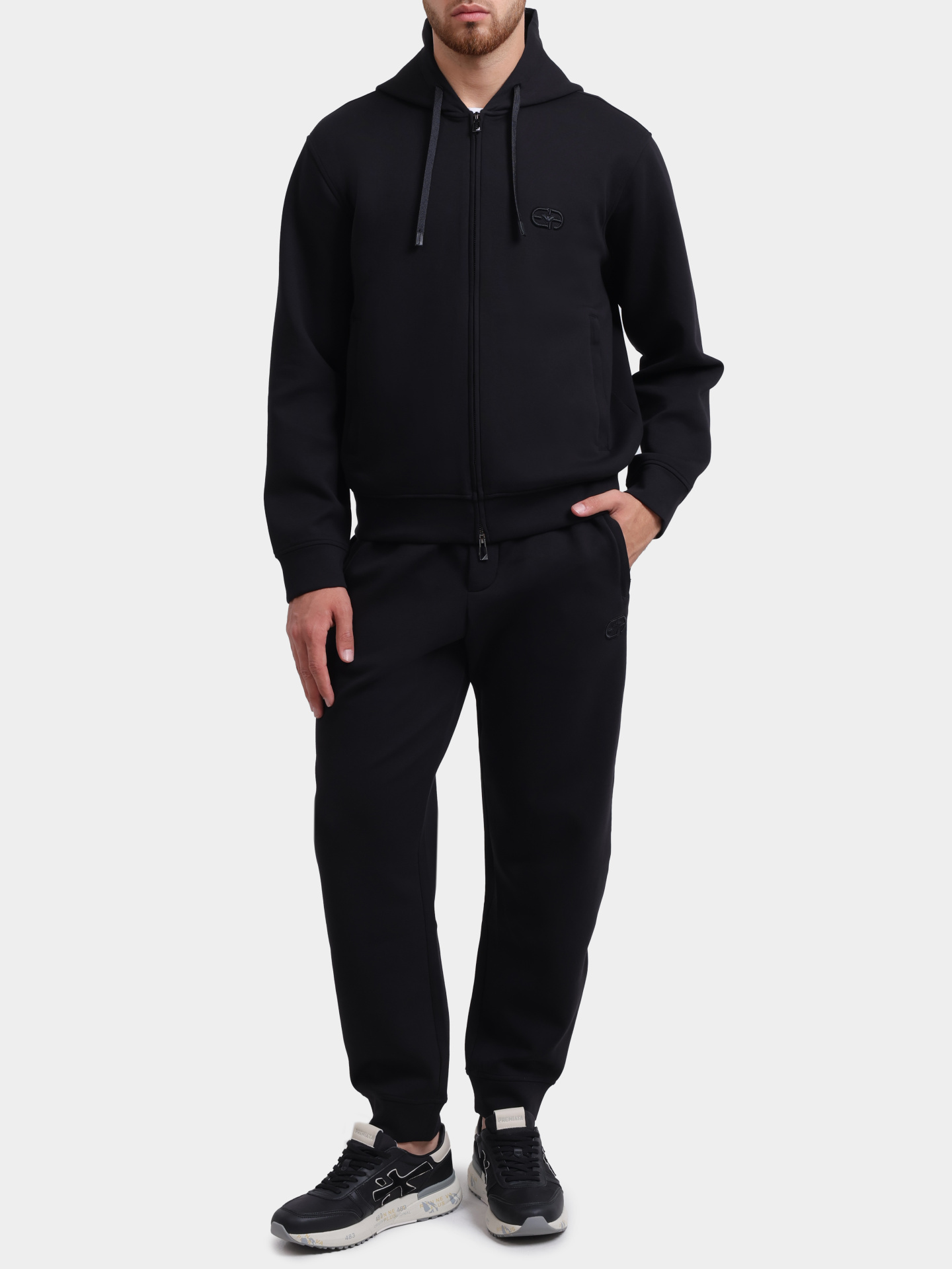 Джоггеры Emporio Armani EM004539 AF10013 UC001 хлопковые мужские — купить в интернет-магазине Verdistore