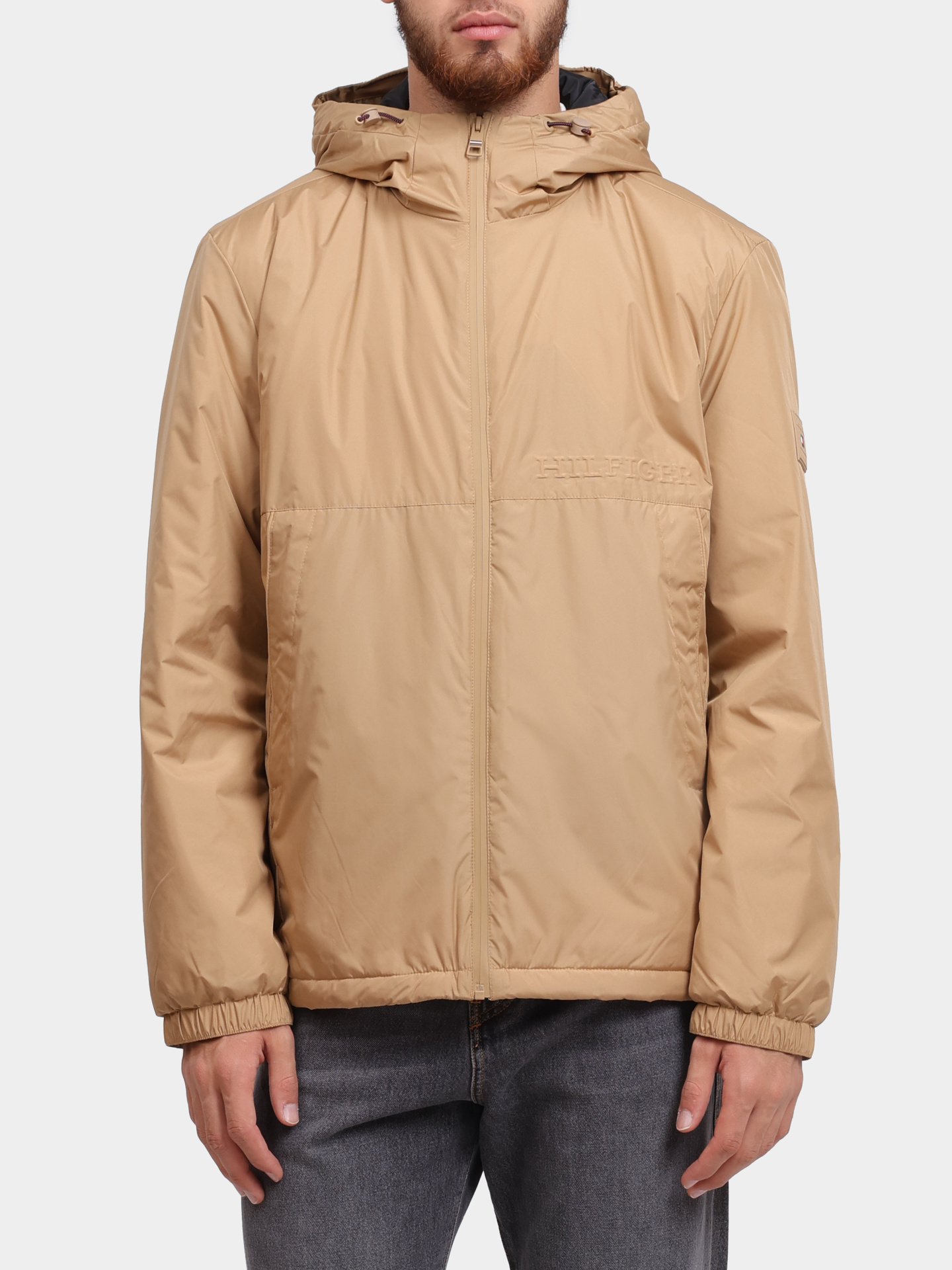 Куртка Tommy Hilfiger MW0MW33740 бежевая мужская — купить в интернет-магазине Verdistore