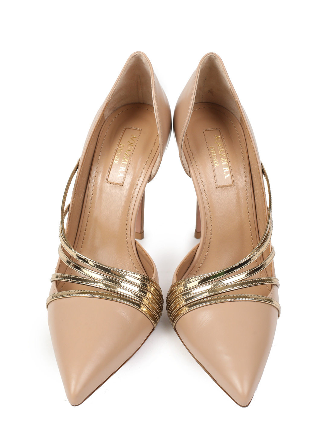 Туфли-лодочки Aquazzura MINHIGP0 PWG пудровые женские — купить в интернет-магазине Verdistore