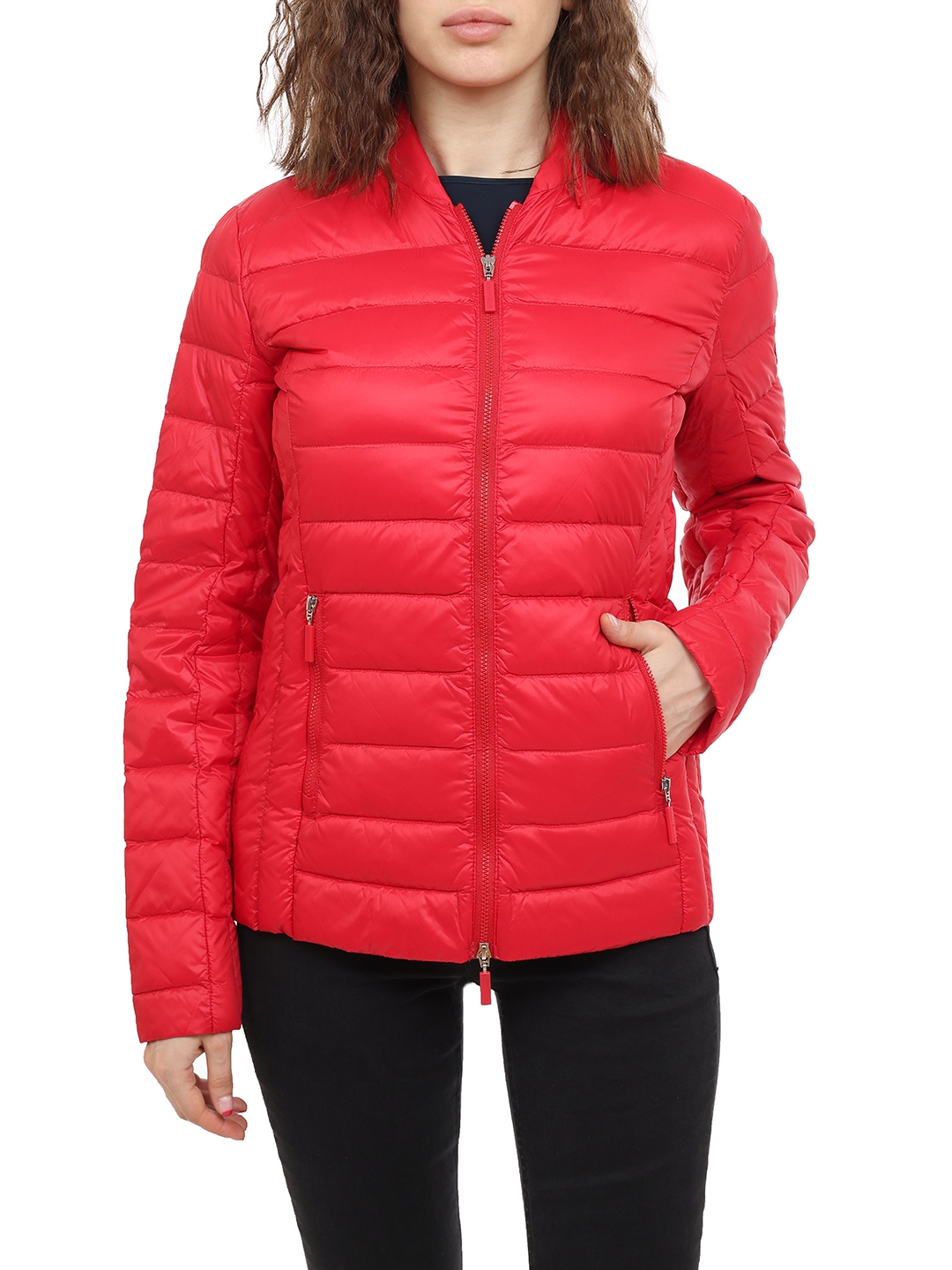 Куртка Armani Exchange 8NYB01 1445 красная женская стёганая — купить в интернет-магазине Verdistore