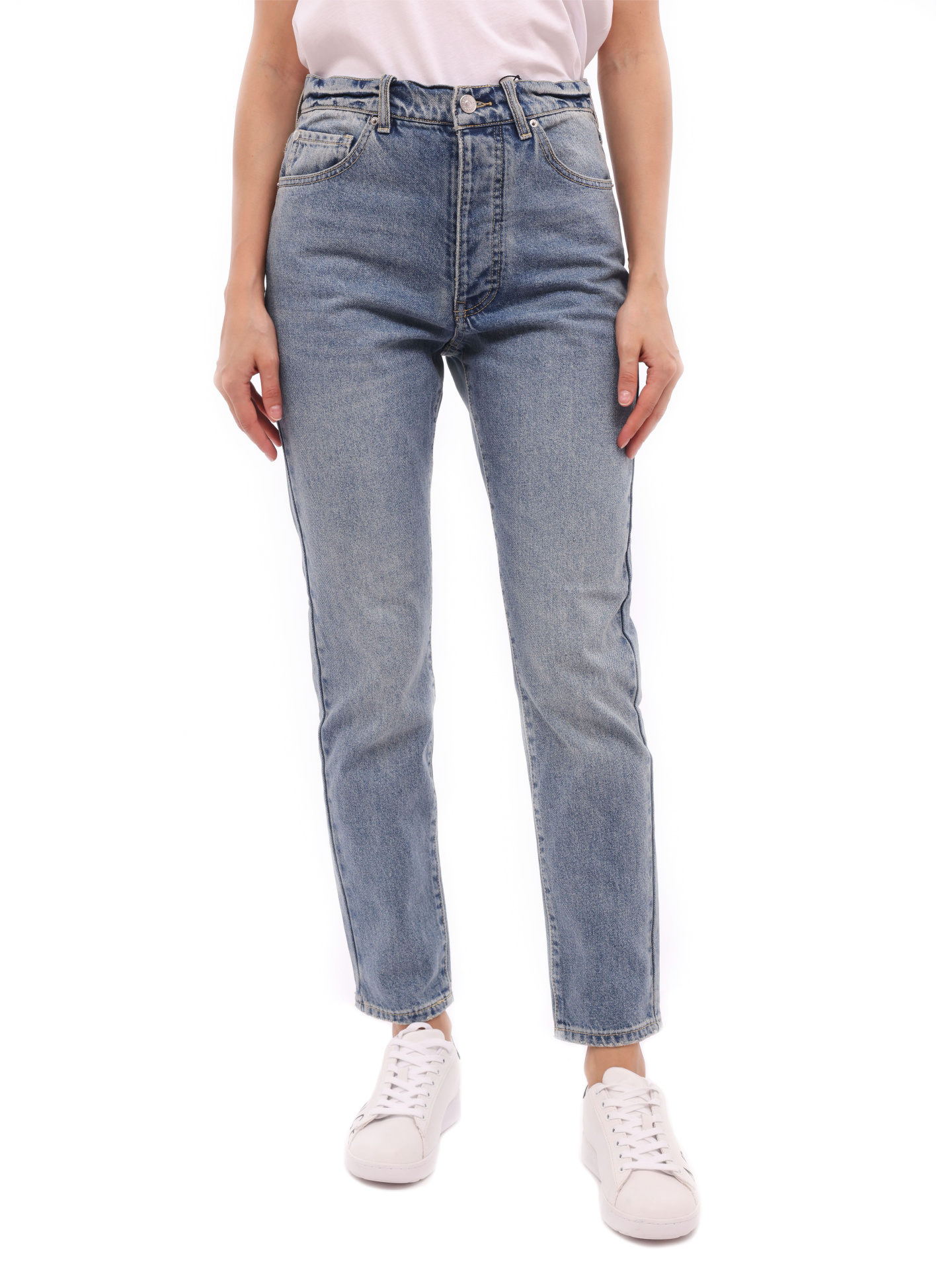 Джинсы Armani Exchange 8NYJ51 Y2AAZ 150А голубые женские на завышенной талии — купить в интернет-магазине Verdistore