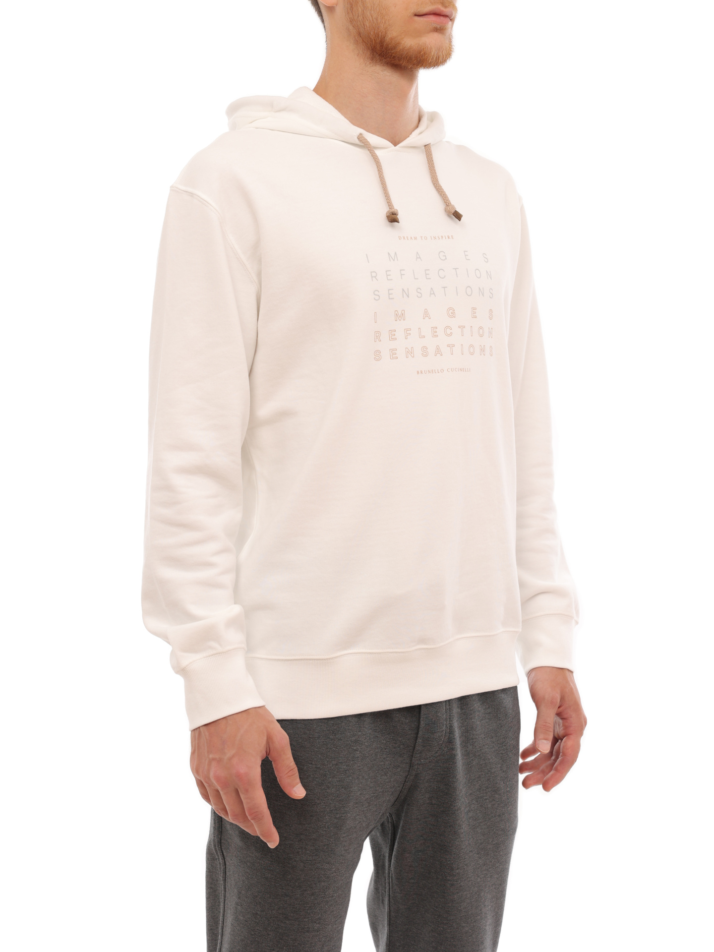 Худи Brunello Cucinelli MTU143409 CDQ37 хлопковое мужское — купить в интернет-магазине Verdistore