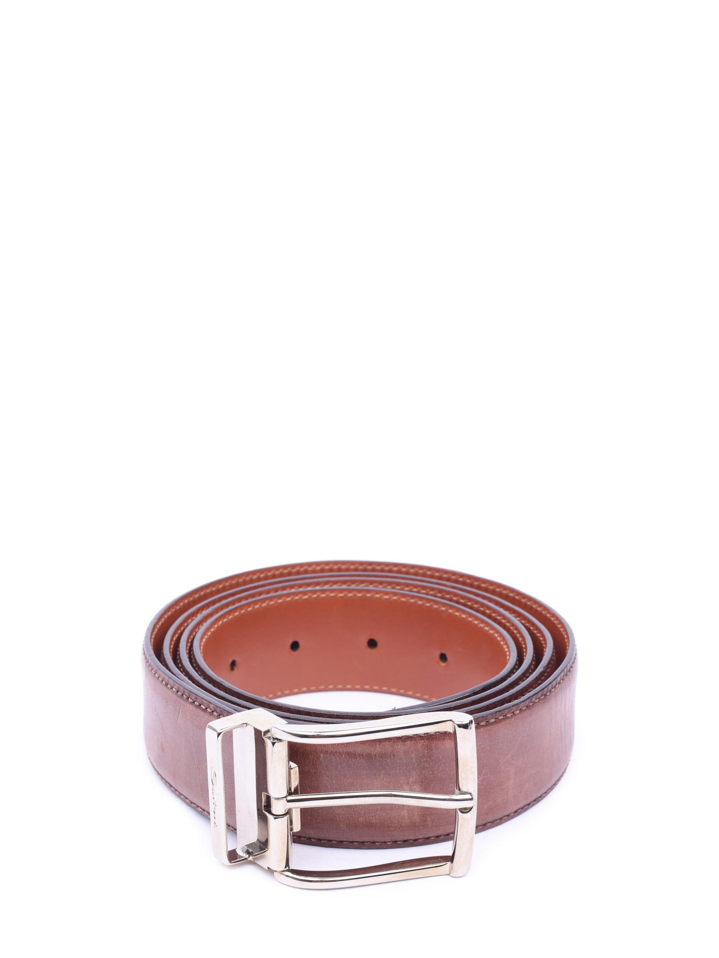Ремень Santoni CM35V0003AA1HSAQT50 коричневый мужской — купить в интернет-магазине Verdistore