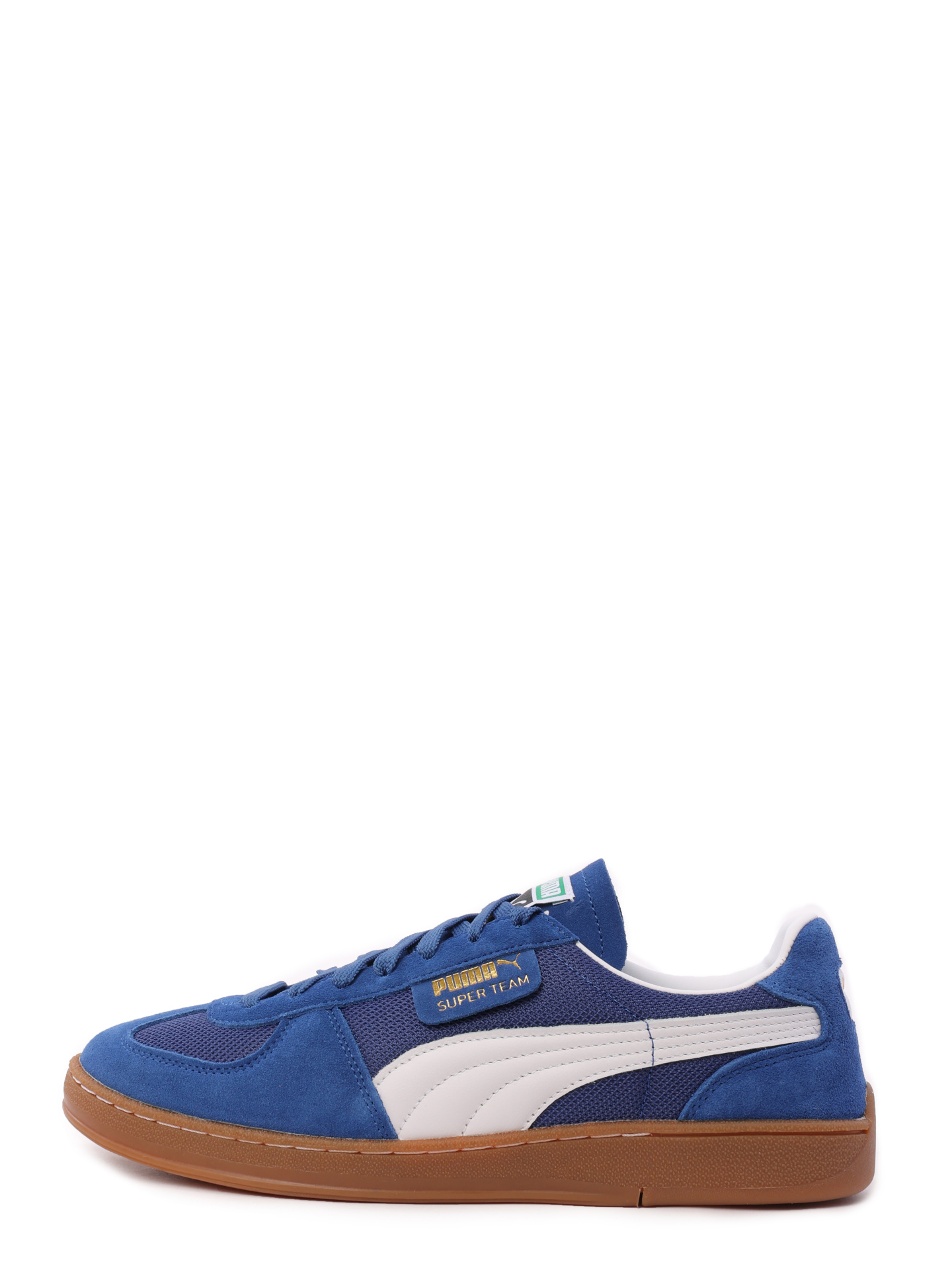 Кеды с перфорацией синие с белой вставкой по бокам — купить в интернет-магазине Verdistore