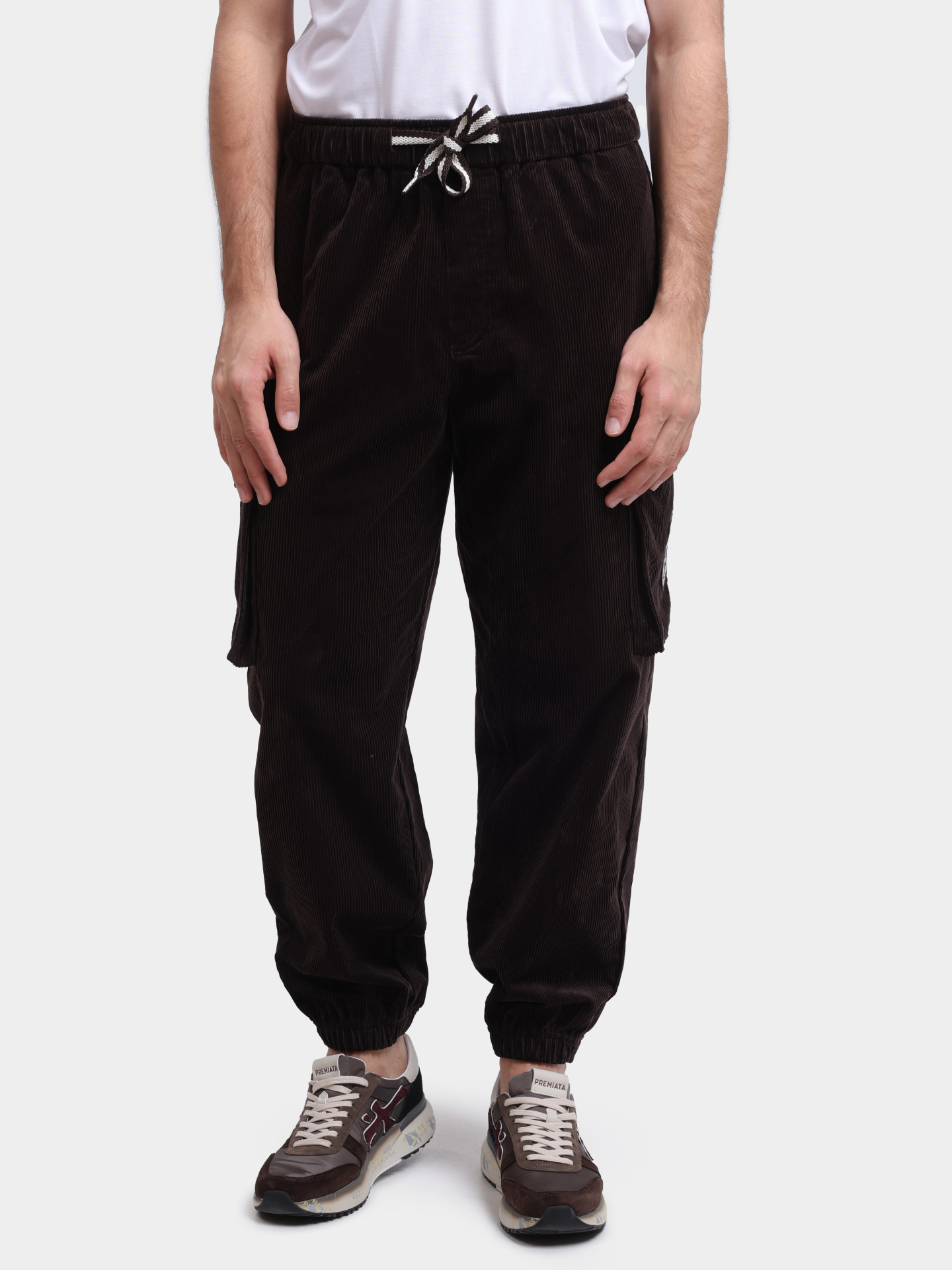 Джоггеры EA7 7X000145 AF16967 U6031 вельветовые мужские — купить в интернет-магазине Verdistore