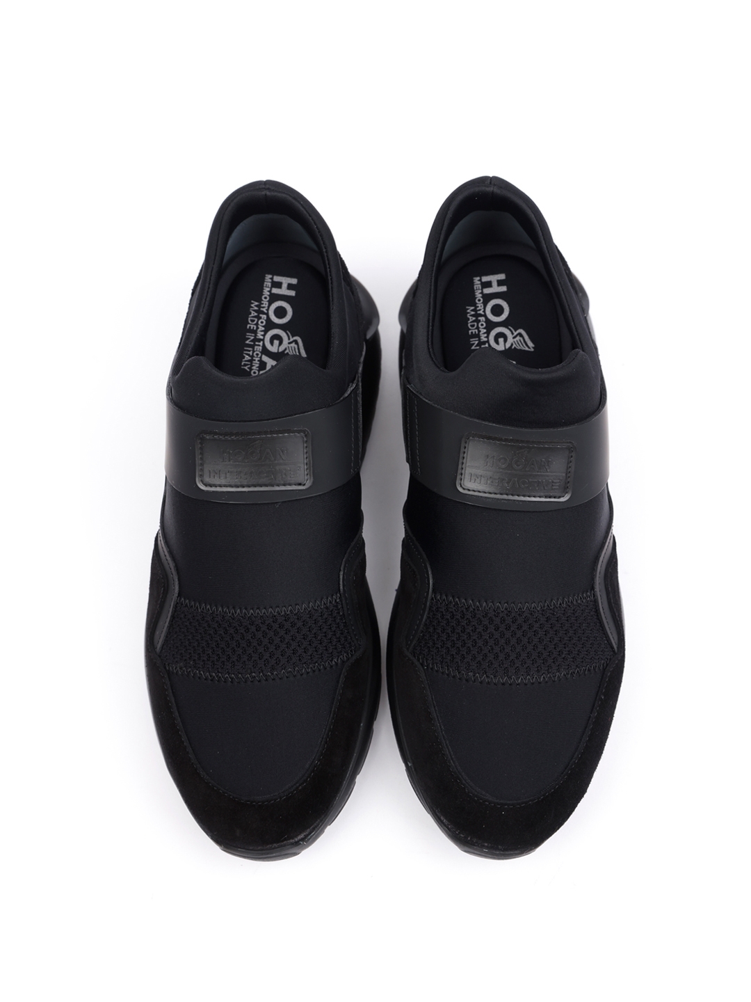 Кроссовки черные тканевые без шнуровки — купить в интернет-магазине Verdistore