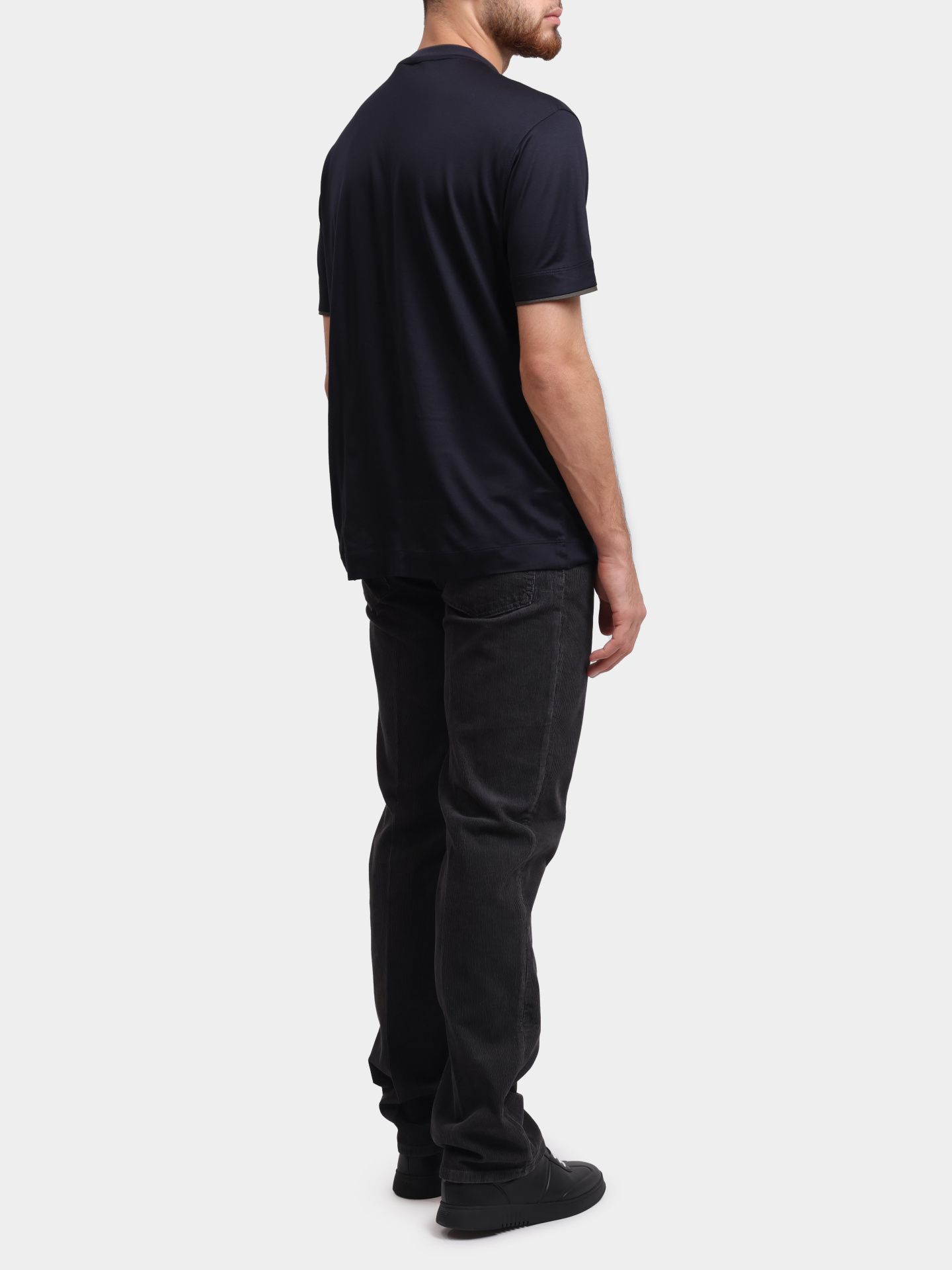 Футболка Emporio Armani EM002939 AF18312 UB118 темно-синяя мужская — купить в интернет-магазине Verdistore