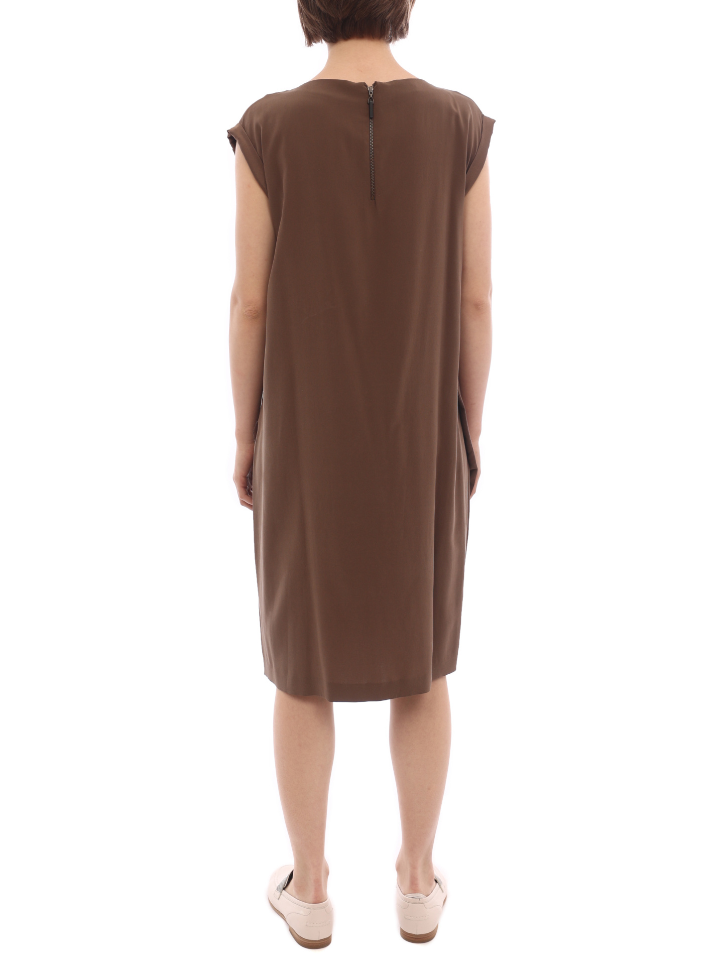 Платье Brunello Cucinelli M0S42A4696 коричневое женское — купить в интернет-магазине Verdistore