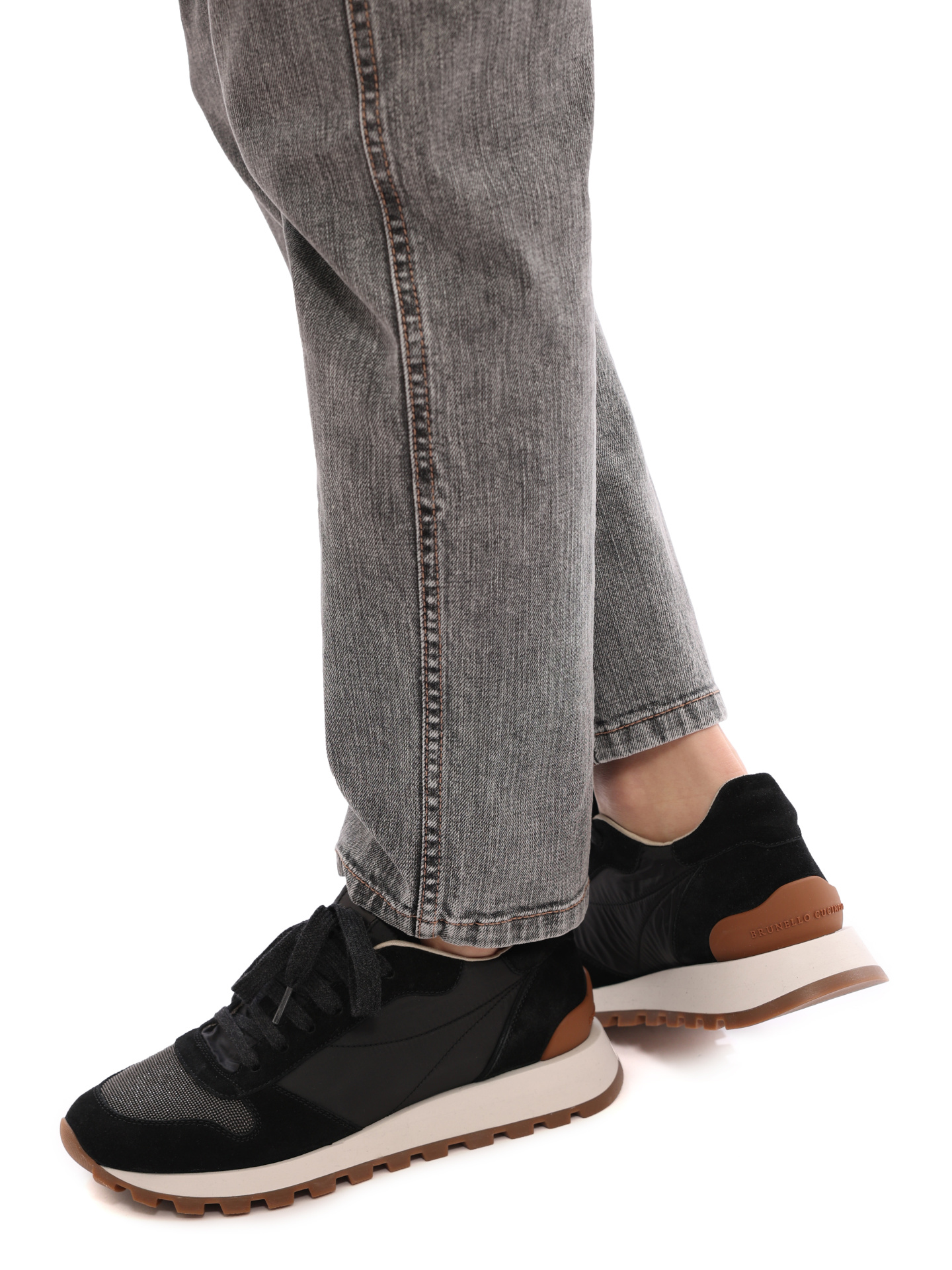 Кроссовки Brunello Cucinelli MZSFG1960 C101 комбинированные женские — купить в интернет-магазине Verdistore