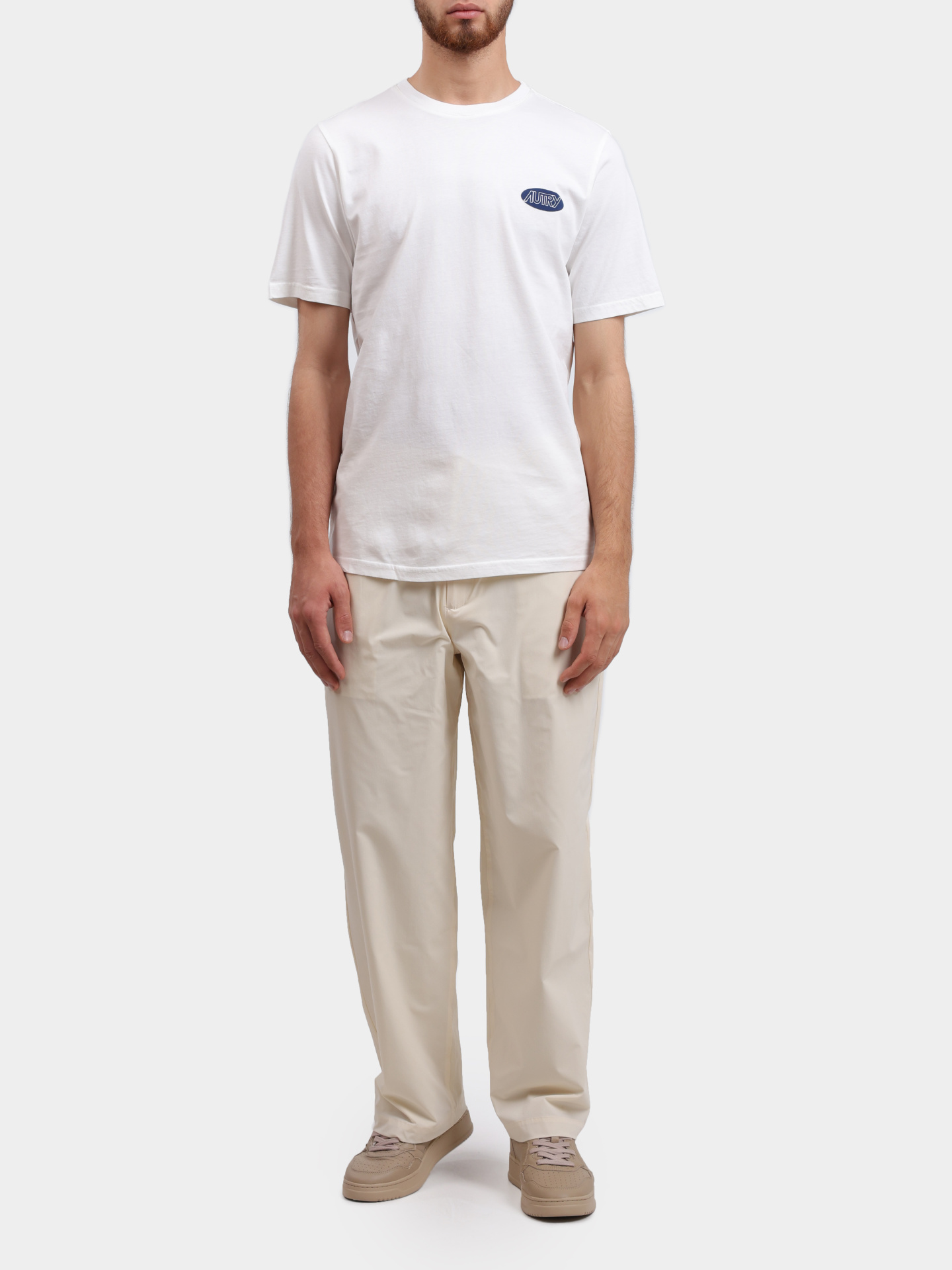 Брюки PAPX - 99NS прямого кроя светло-бежевые — купить в интернет-магазине Verdistore