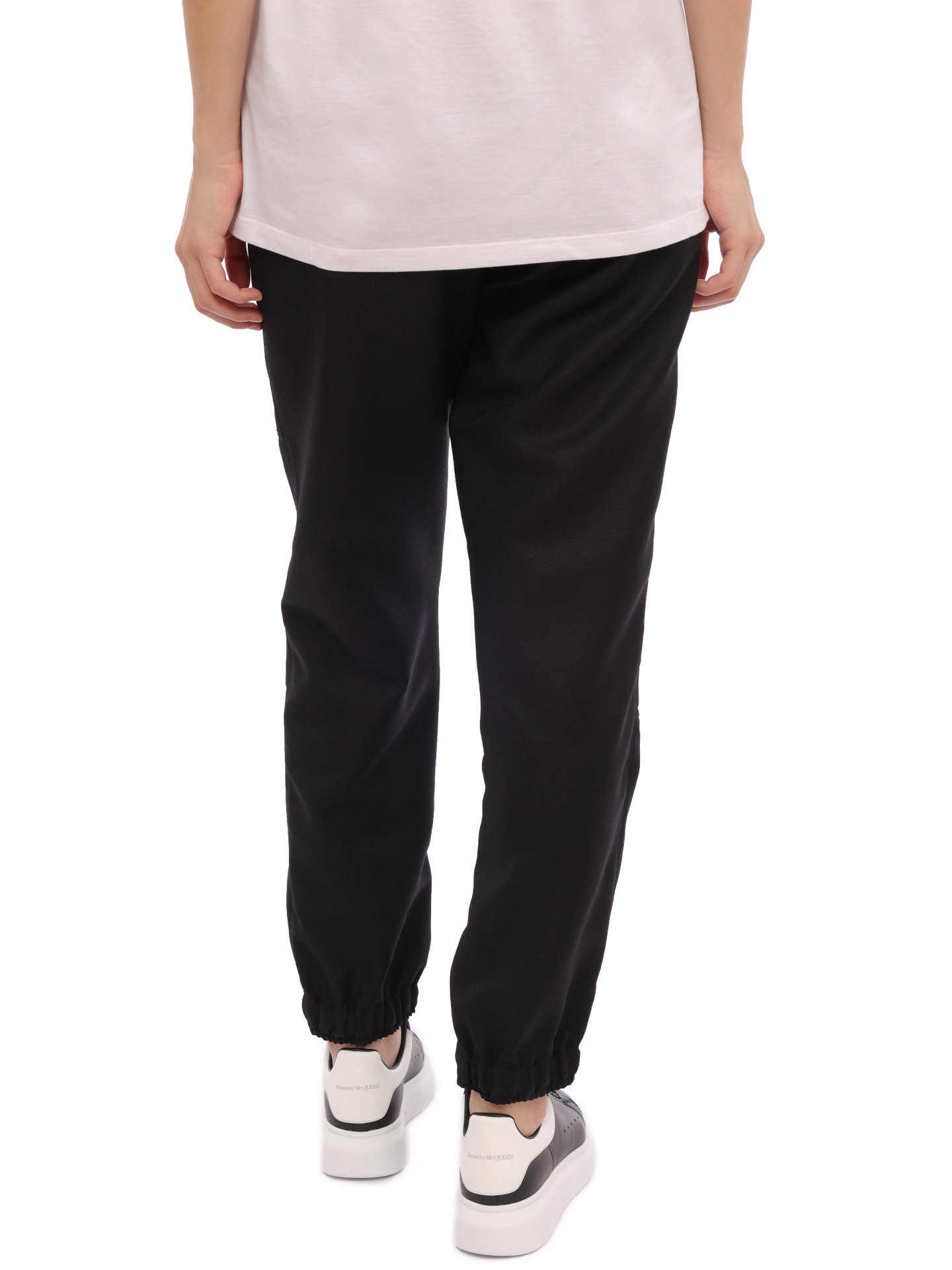картинка Брюки Alexander McQueen 678056-QSU63 1000 черные женские от магазина Verdistore
