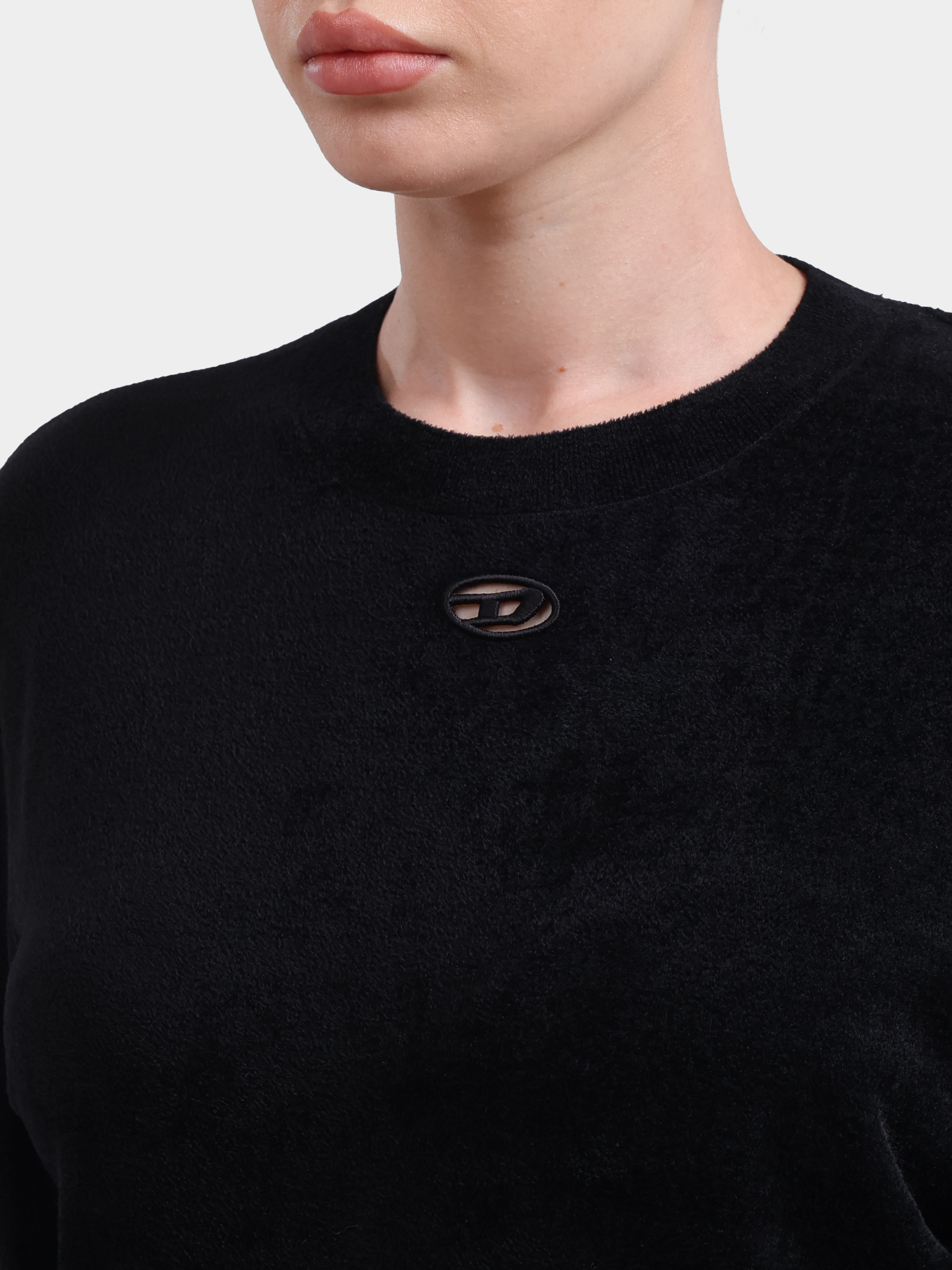 Cвитшот Diesel A194830IKBZ9XX черный женский — купить в интернет-магазине Verdistore