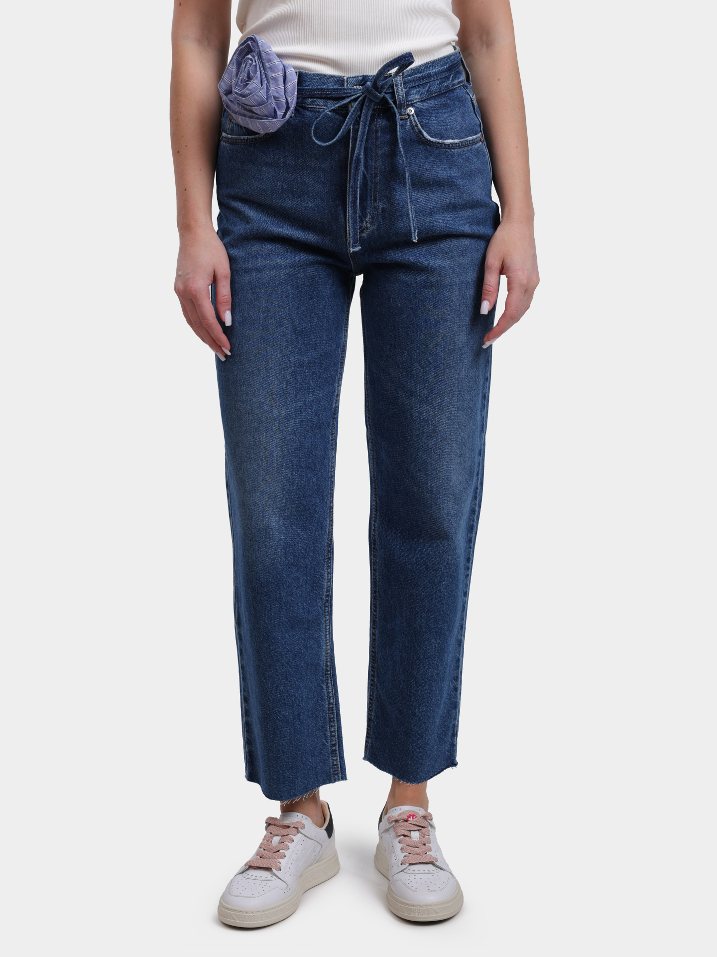 Джинсы Liu-Jo UA6249 D0244 79022 синие женские с поясом — купить в интернет-магазине Verdistore