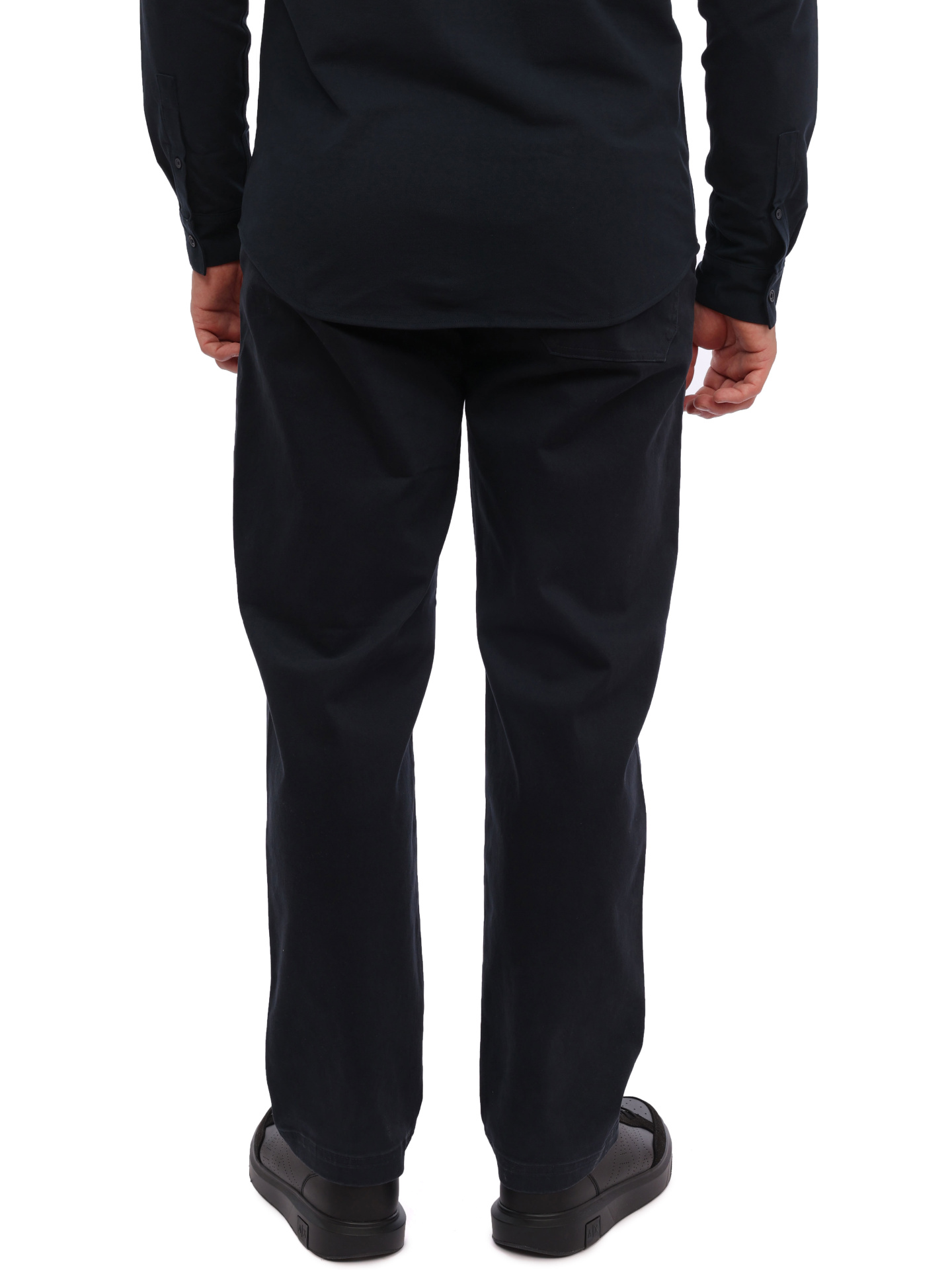 Брюки Armani Exchange 6RZP22 ZN2CZ 1510 темно-синие мужские из хлопка — купить в интернет-магазине Verdistore