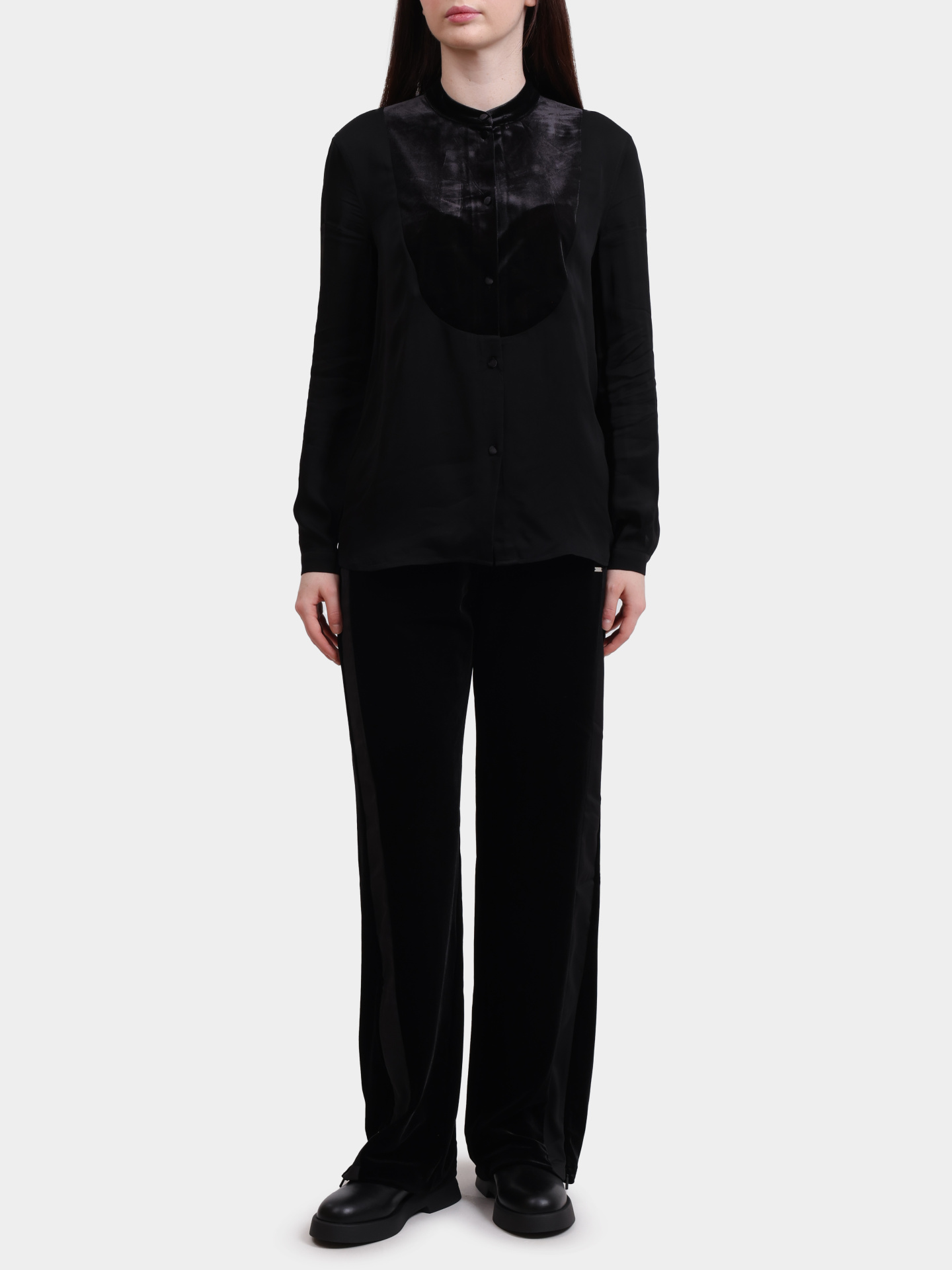 Брюки Armani Exchange XW000790 AF16147 UC001 бархатные женские — купить в интернет-магазине Verdistore