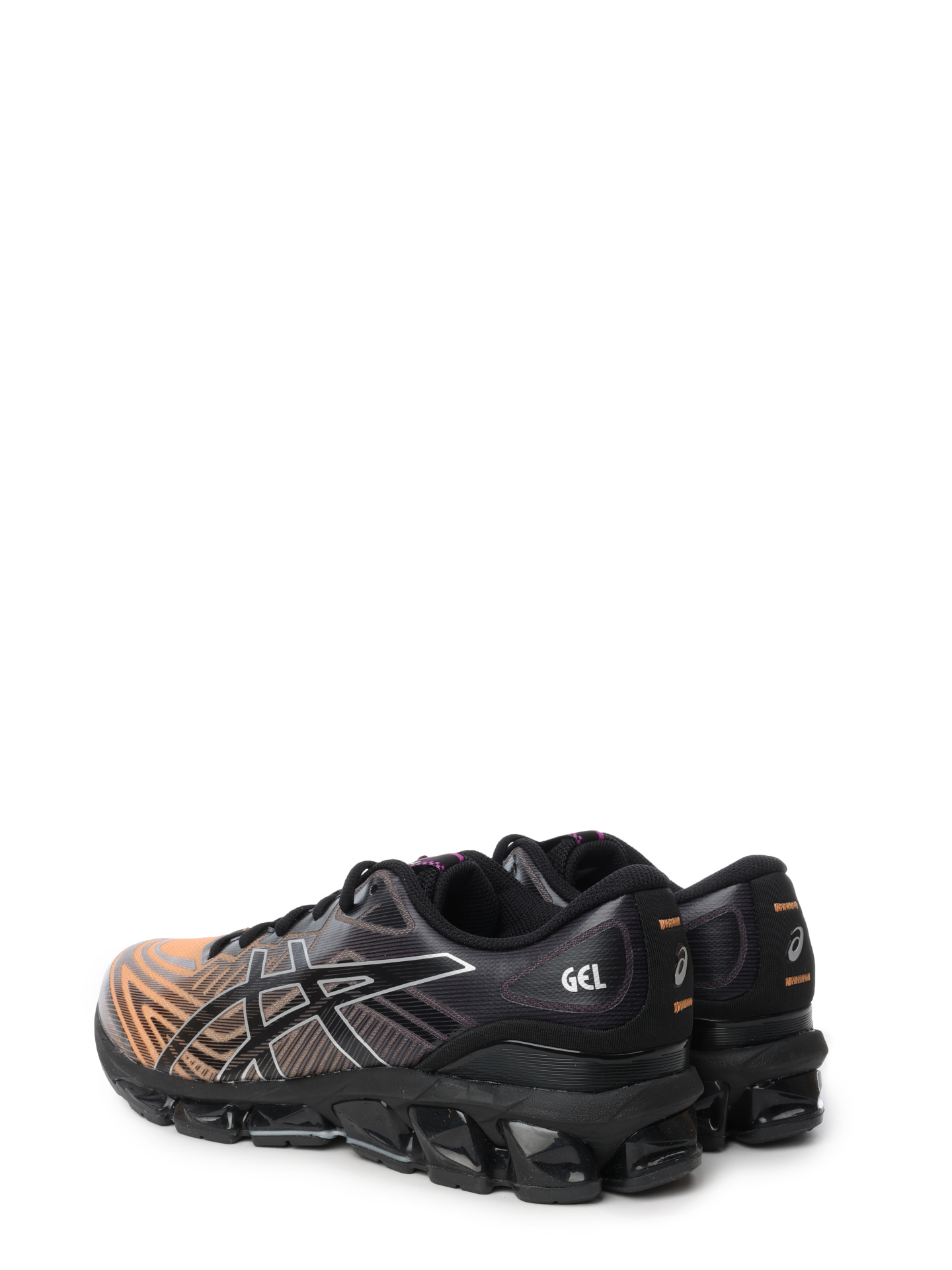 Кроссовки Asics 1201A915 003 черные мужские с оранжевым градиентом — купить в интернет-магазине Verdistore